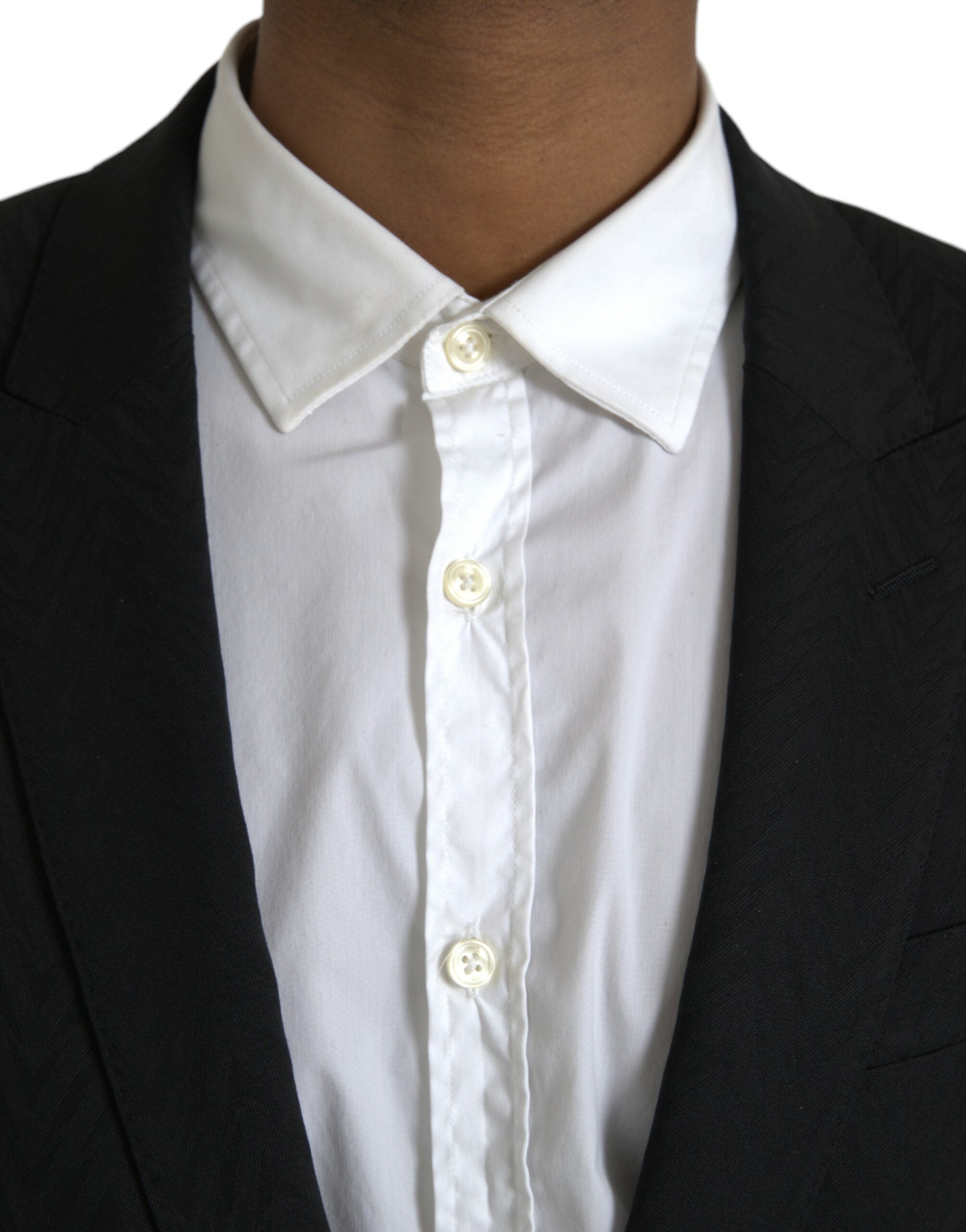 Dolce & Gabbana Black MARTINI Slim Fit Jacket Blazer