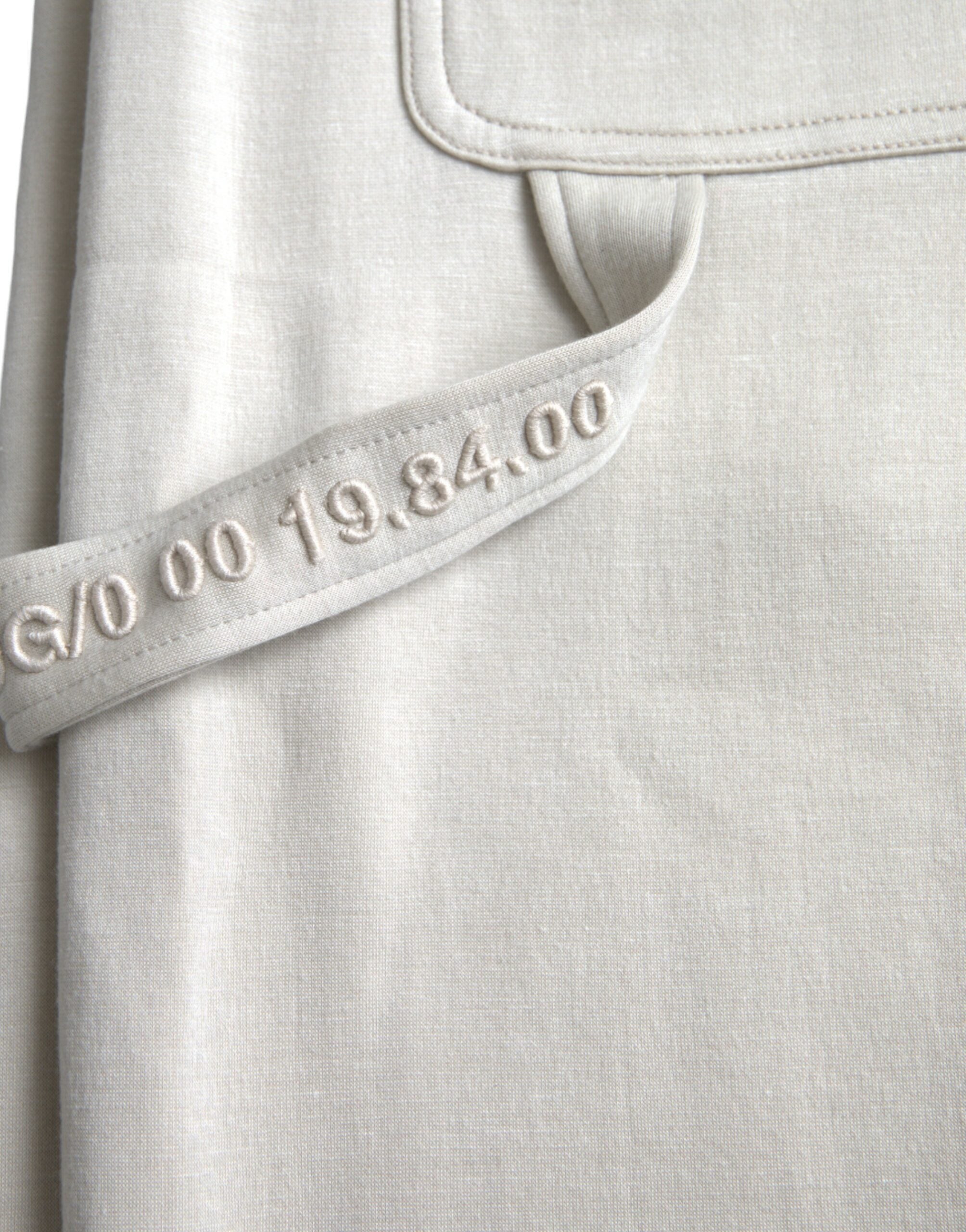Παντελόνι φούτερ Dolce & Gabbana Off White Viscose Cargo Jogger