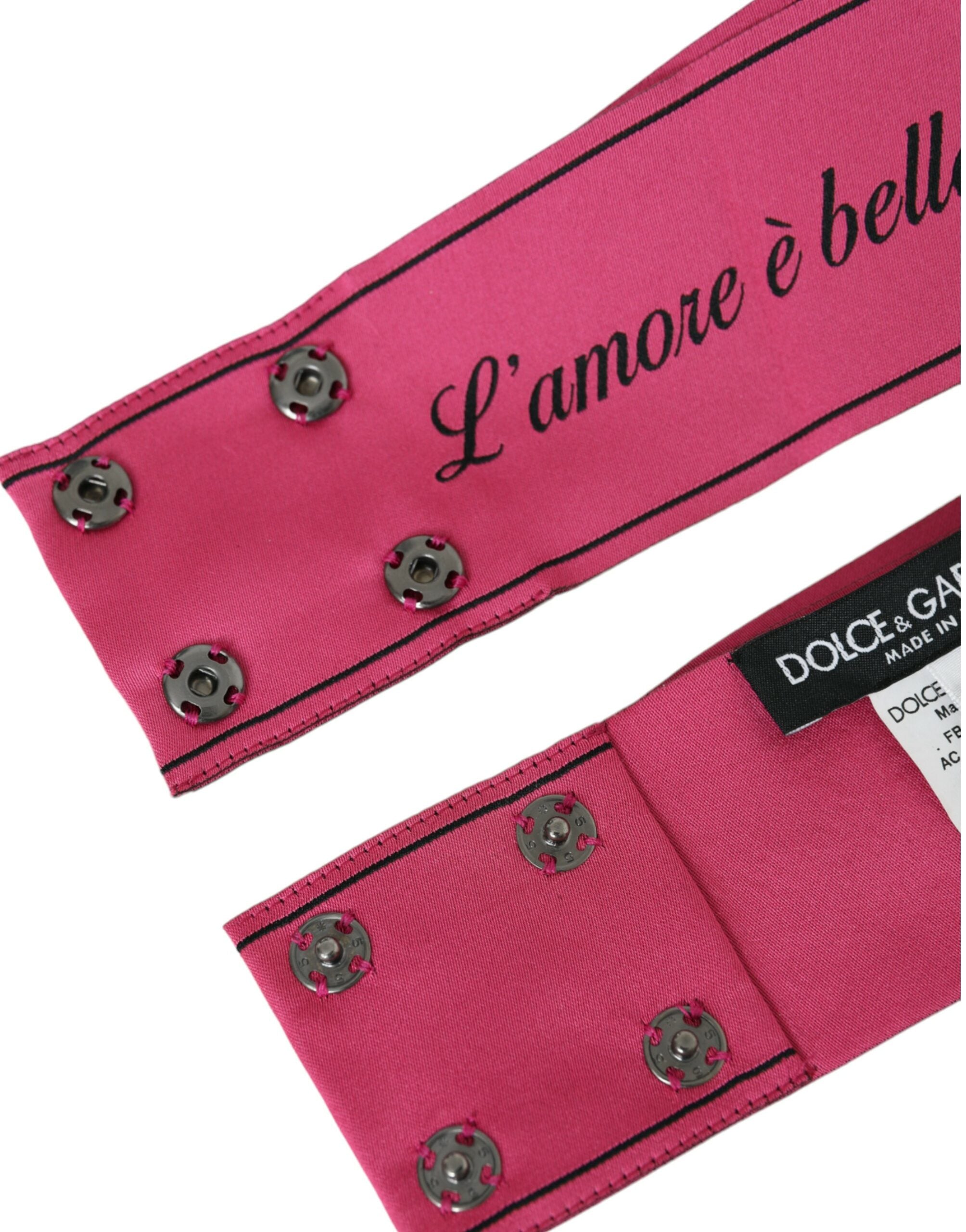 Ζώνη μέσης Dolce & Gabbana Pink L'Amore E'Bellezza