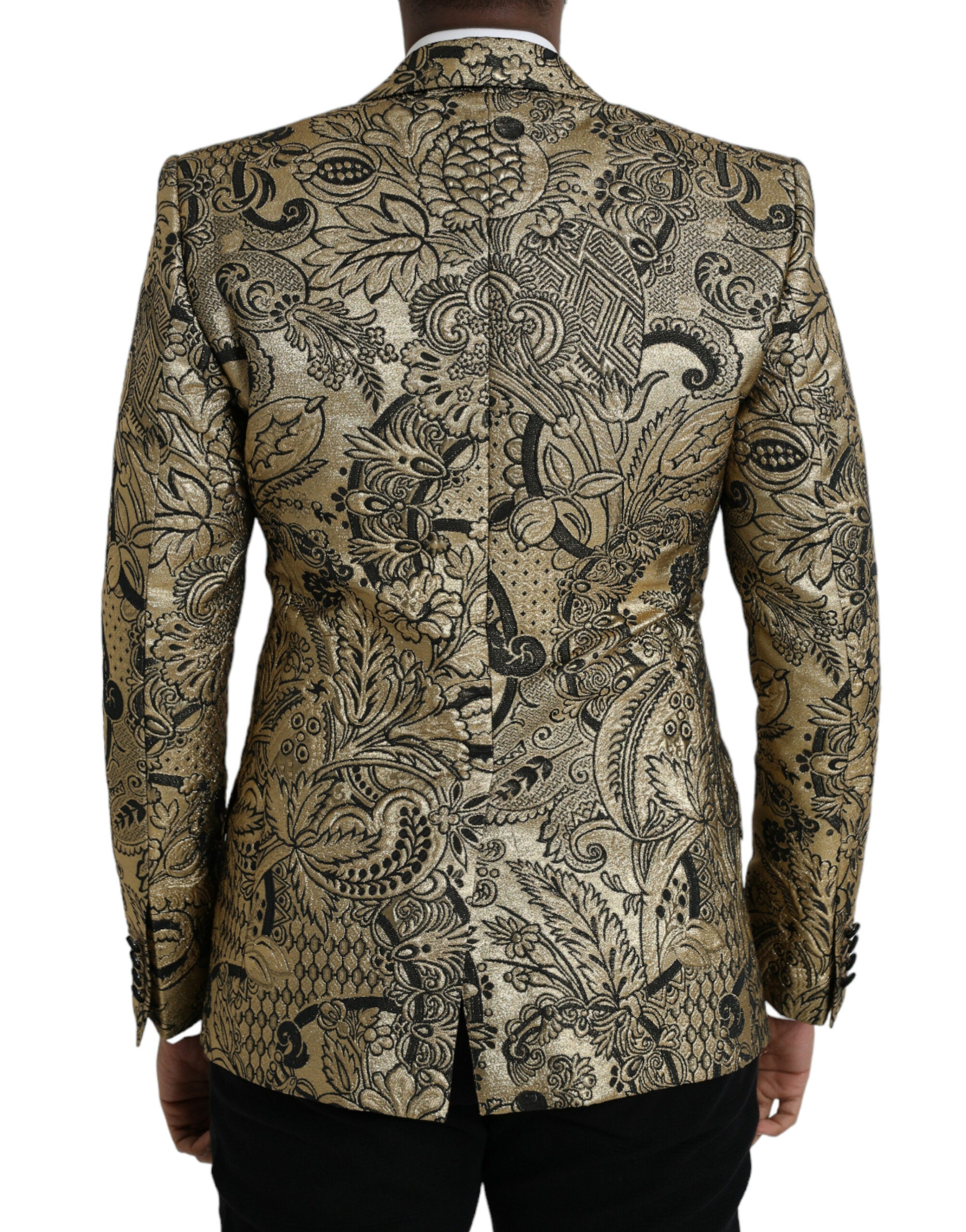Μπλέιζερ με μονό στήθος Dolce & Gabbana Gold SICILIA Jacquard