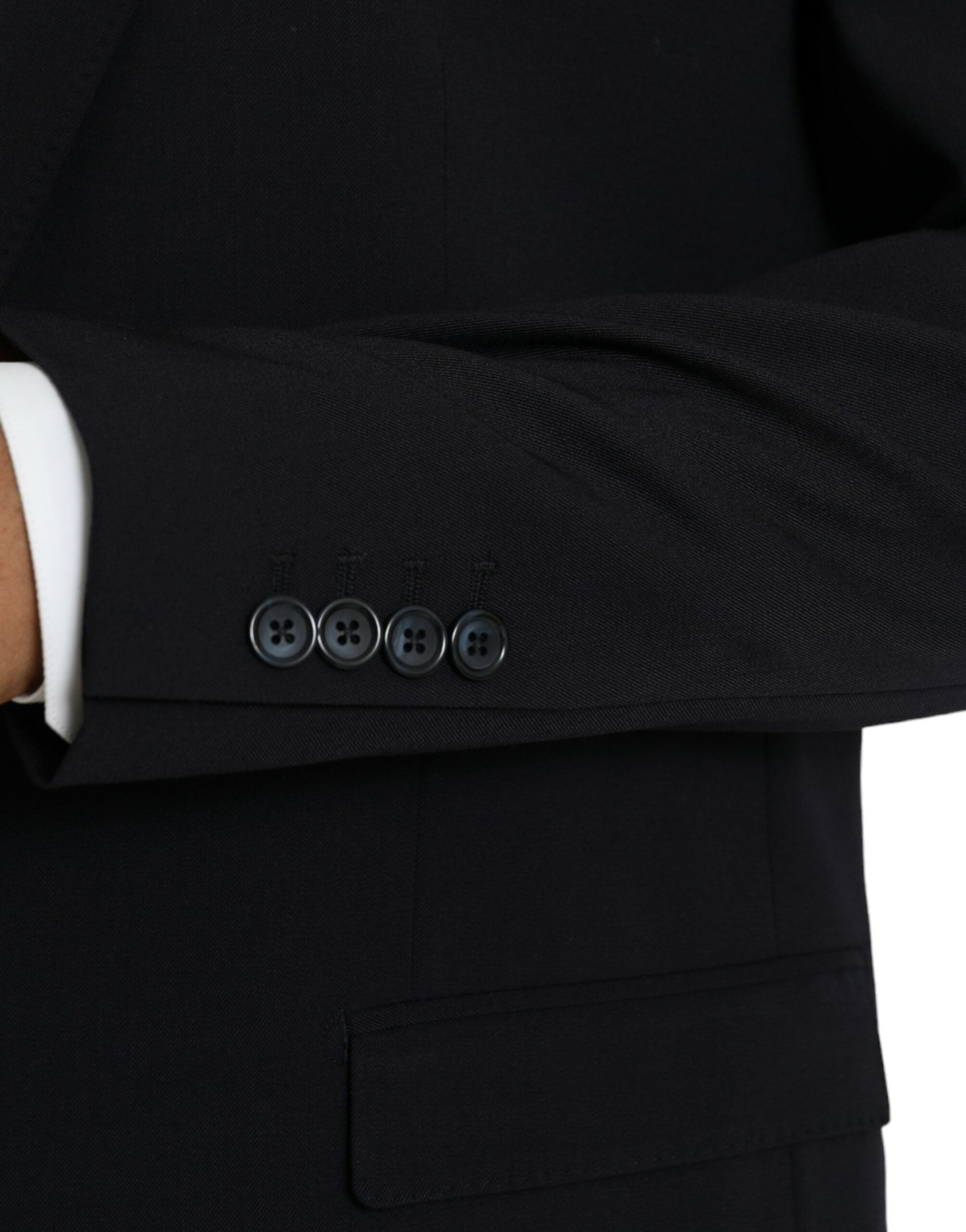 Dolce & Gabbana Black MARTINI Blazer με μονό στήθος
