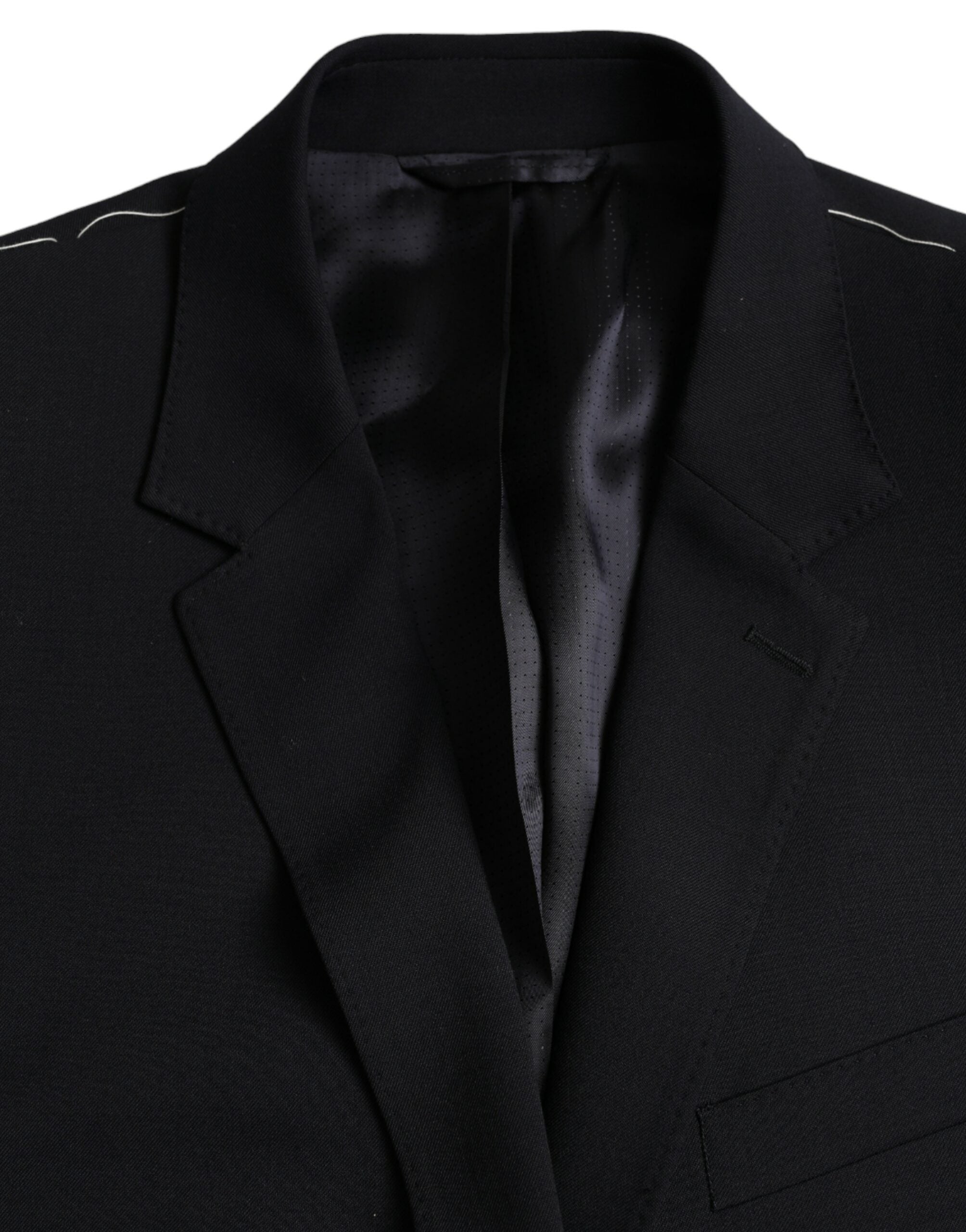 Dolce & Gabbana Black MARTINI Blazer με μονό στήθος