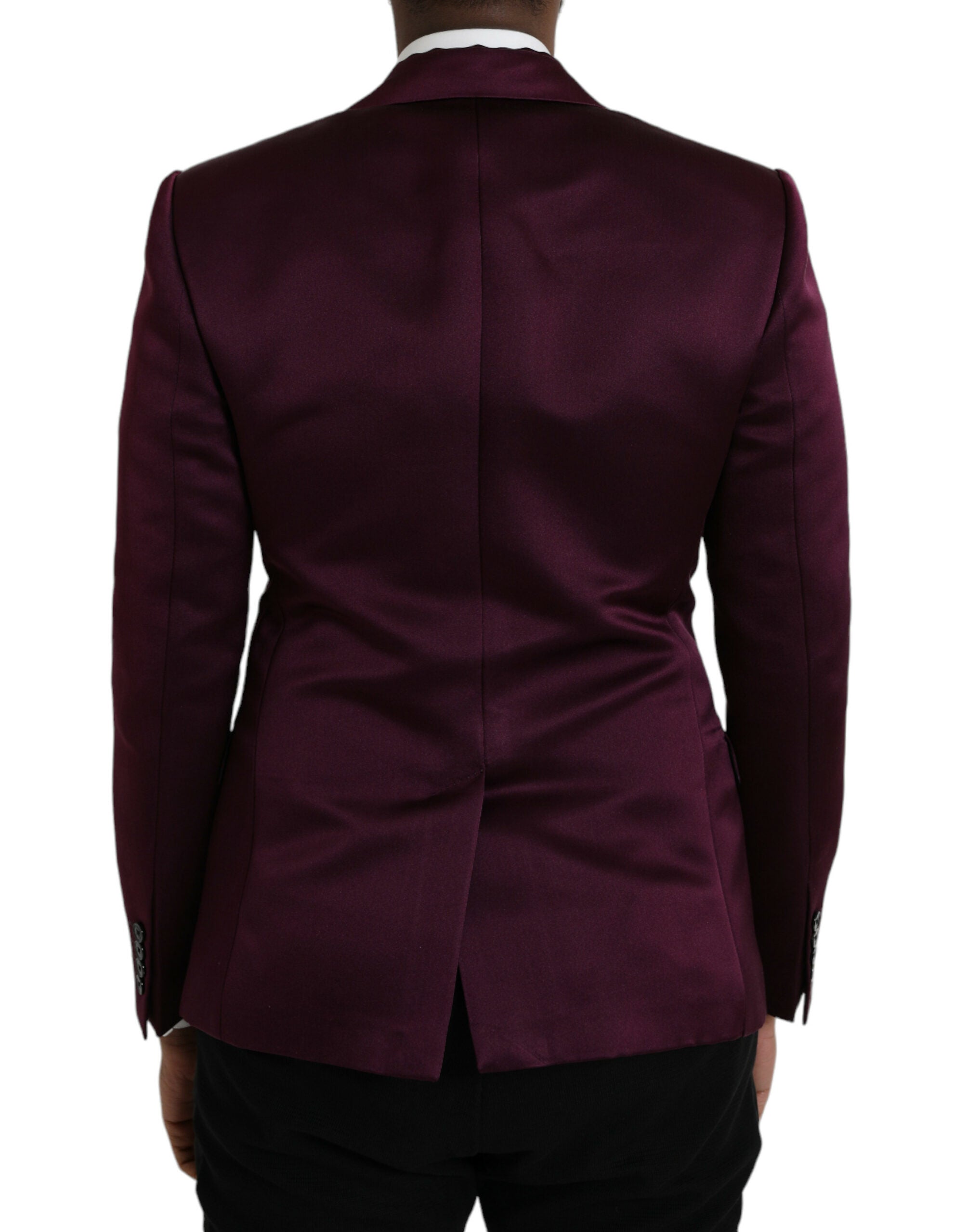 Μπλέιζερ Dolce & Gabbana Maroon Silk Single Breasted