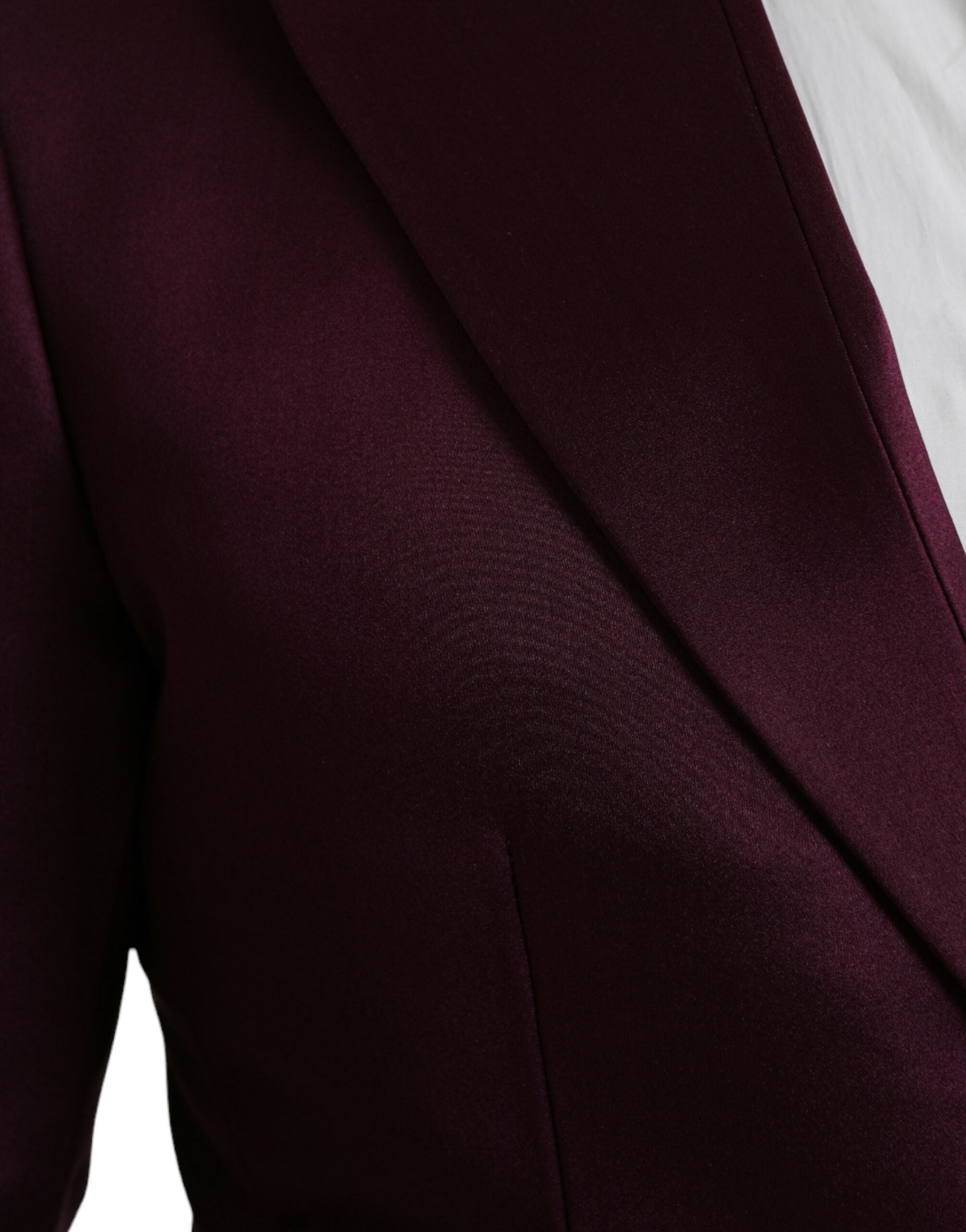 Μπλέιζερ Dolce & Gabbana Maroon Silk Single Breasted
