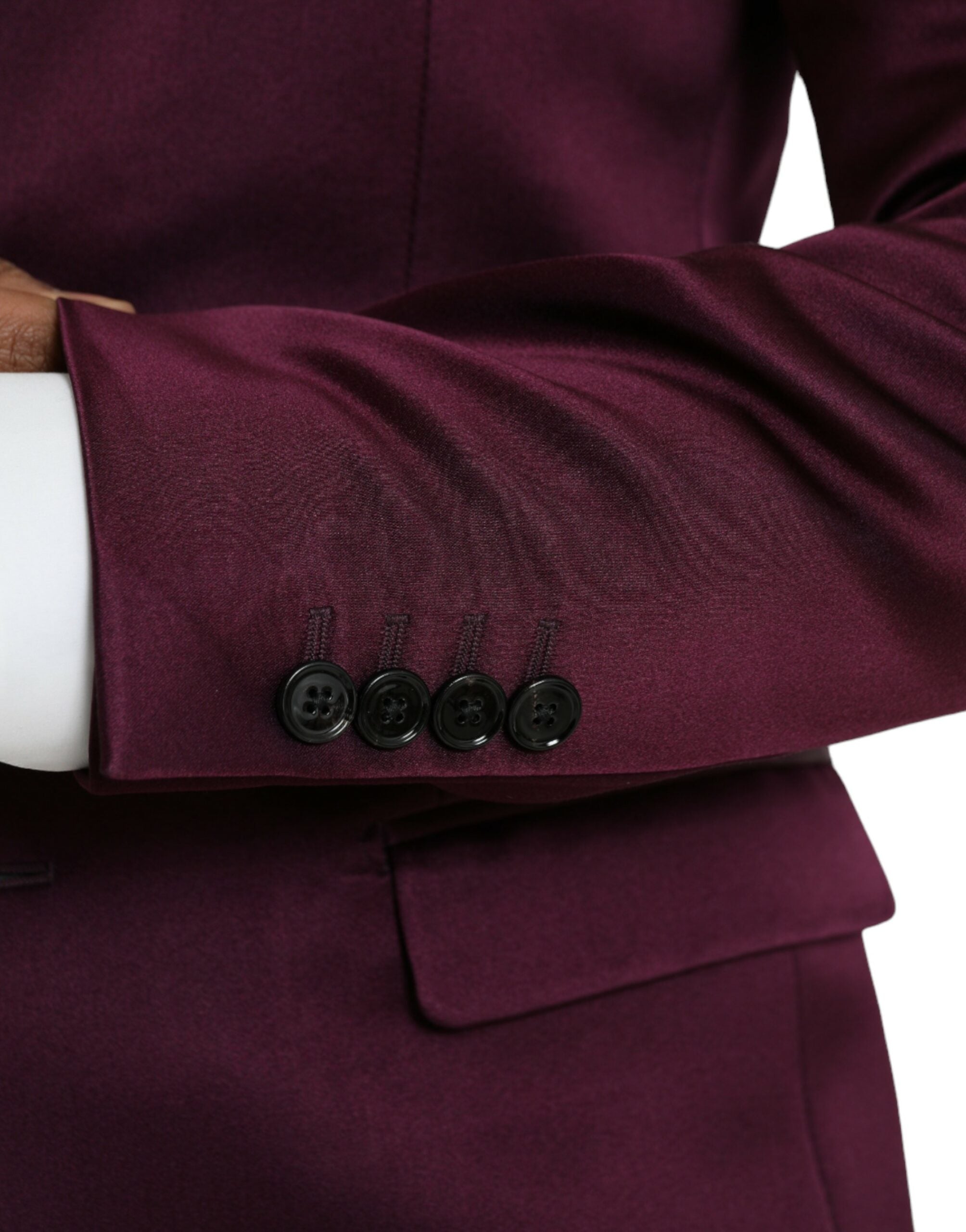 Μπλέιζερ Dolce & Gabbana Maroon Silk Single Breasted
