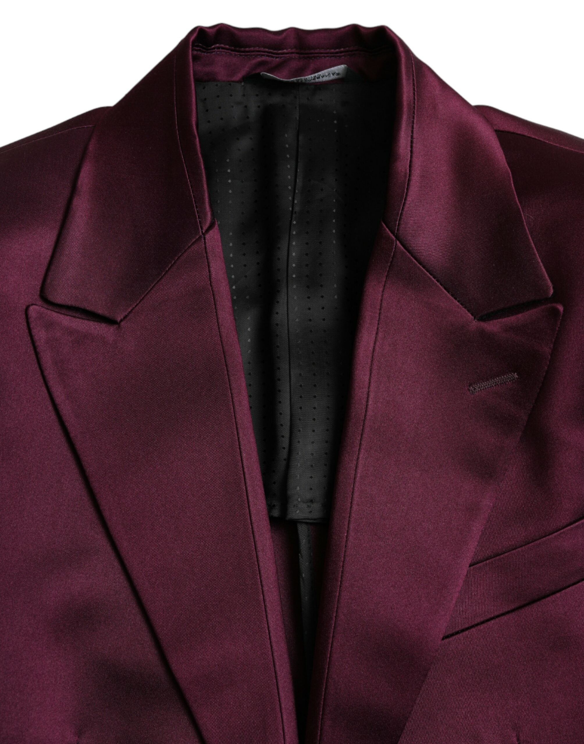 Μπλέιζερ Dolce & Gabbana Maroon Silk Single Breasted