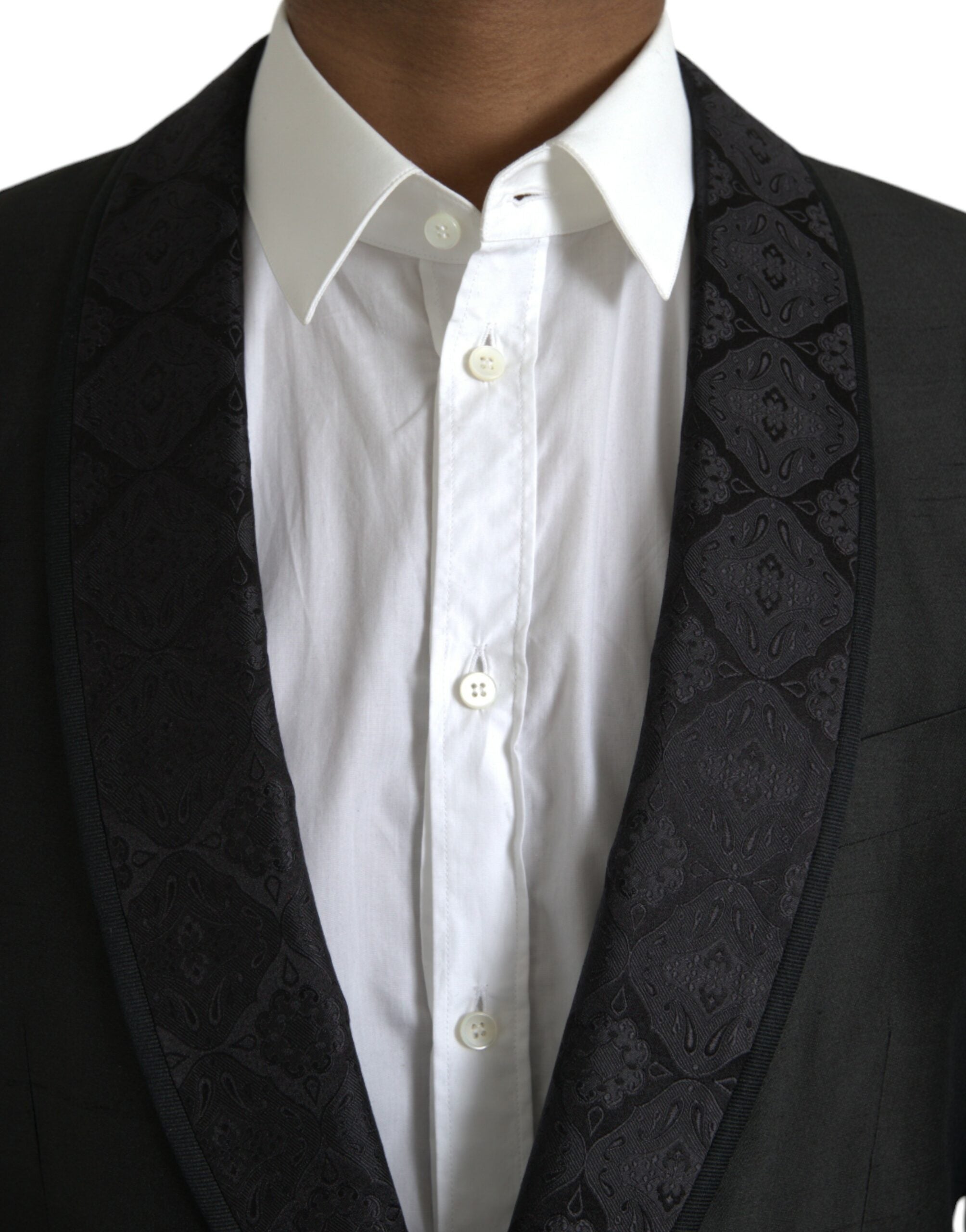 Dolce & Gabbana Black MARTINI Blazer με μονό στήθος