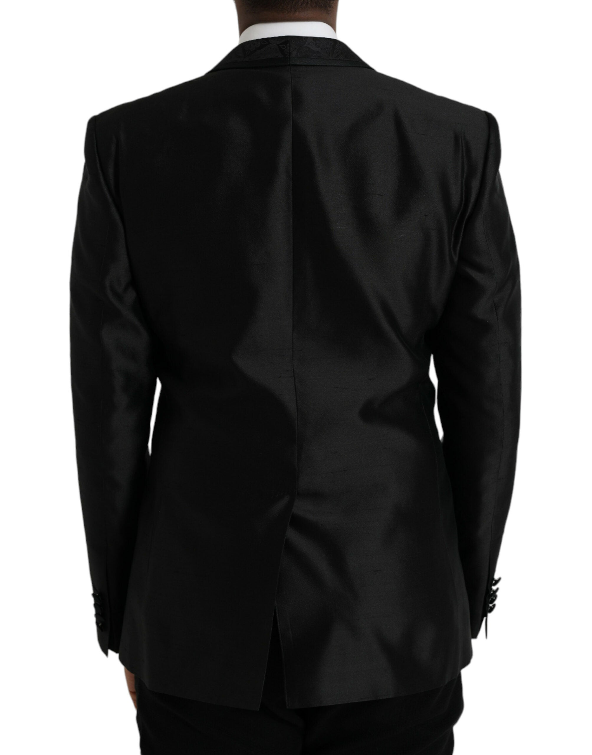 Dolce & Gabbana Black MARTINI Blazer με μονό στήθος