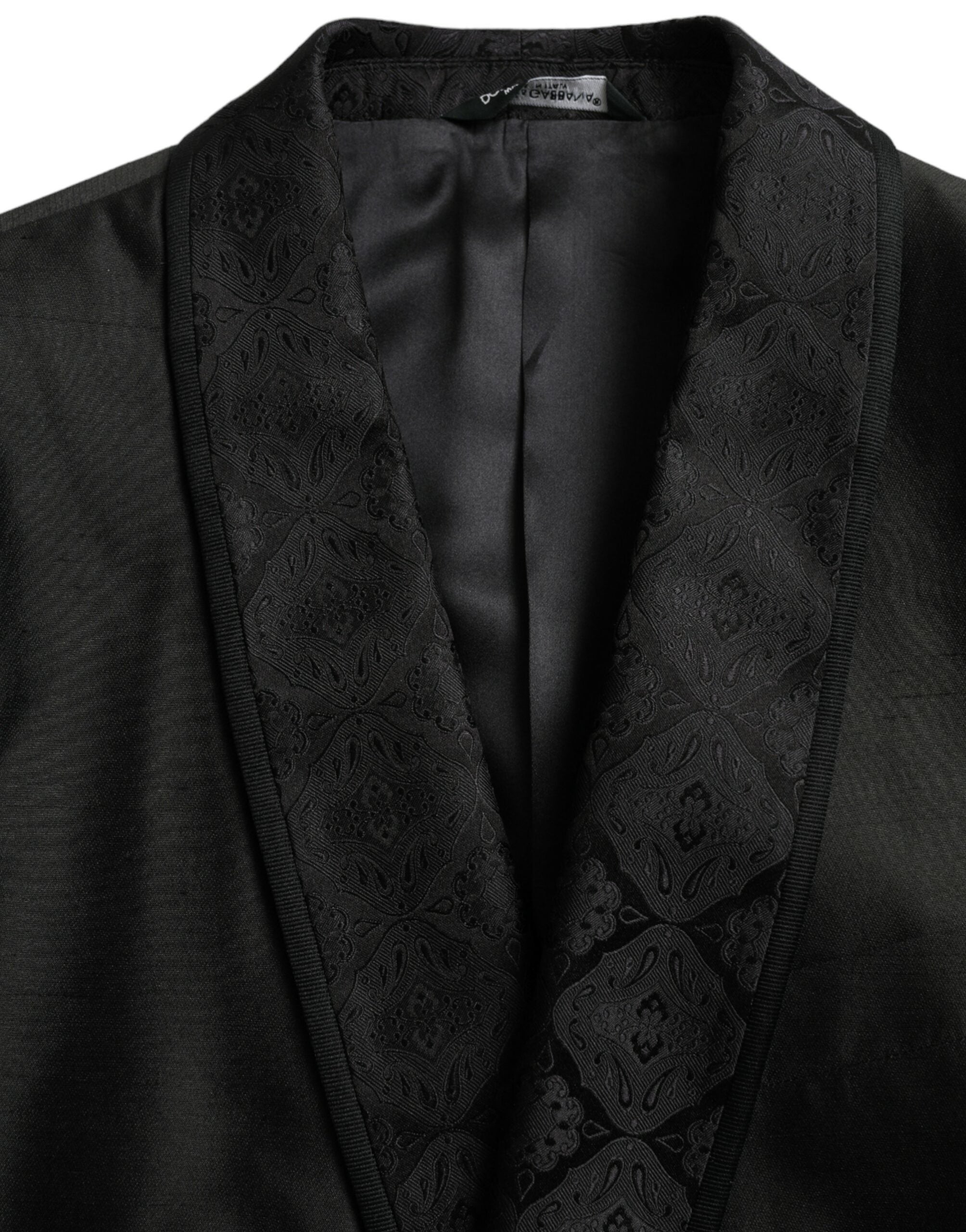 Dolce & Gabbana Black MARTINI Blazer με μονό στήθος