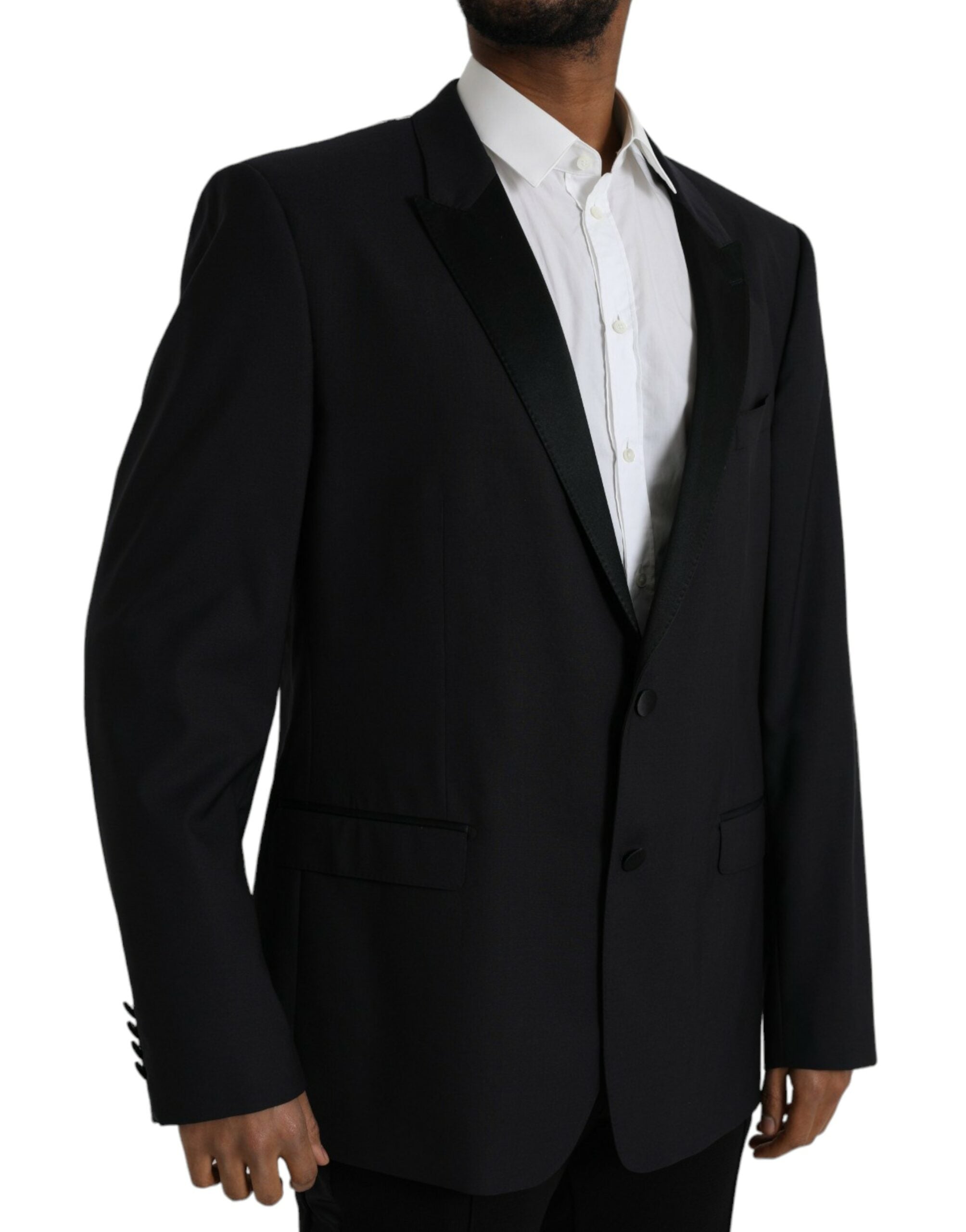 Dolce & Gabbana Blue MARTINI Blazer με μονό στήθος