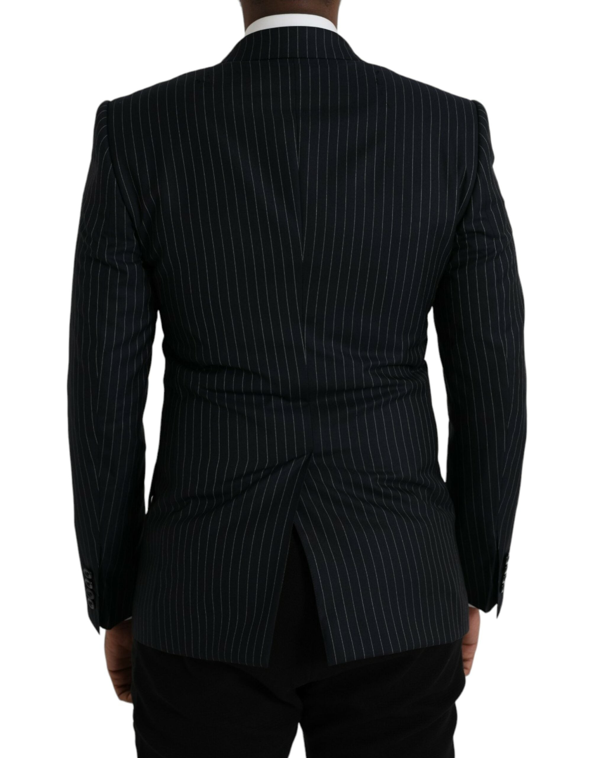 Μπλέιζερ με διπλό στήθος Dolce & Gabbana Black Stripe SICILIA