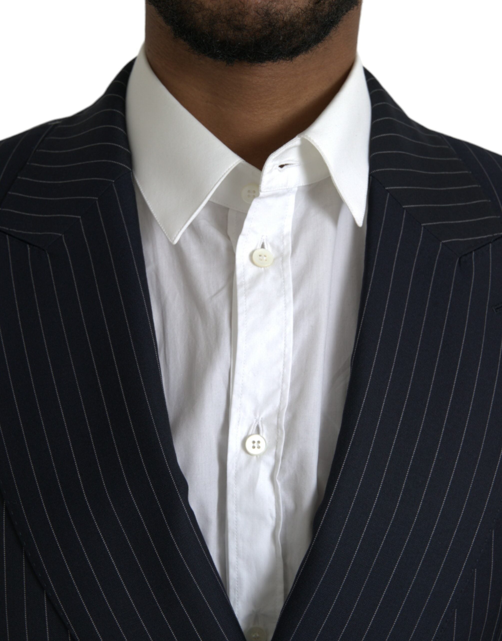 Μπλέιζερ με διπλό στήθος Dolce & Gabbana Black Stripe SICILIA