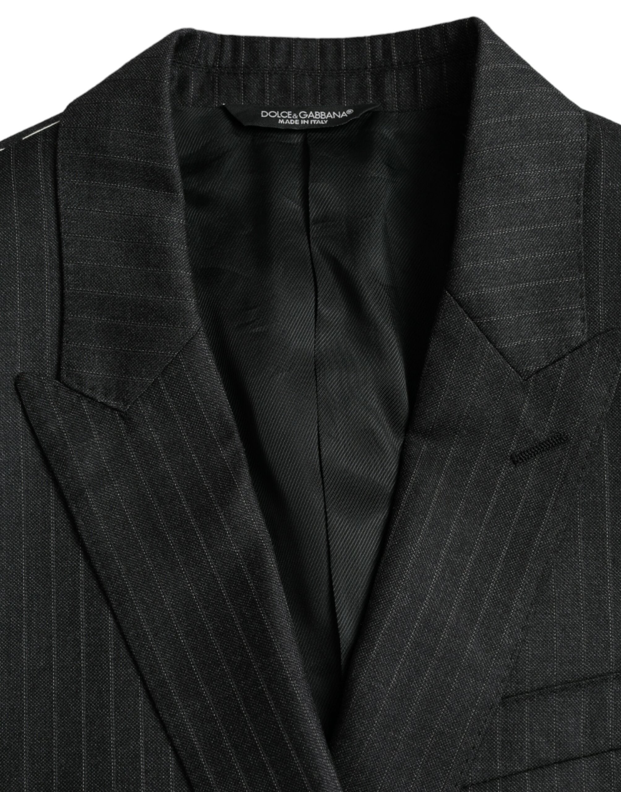 Μπλέιζερ Dolce & Gabbana Black Stripe MARTINI με μονό στήθος