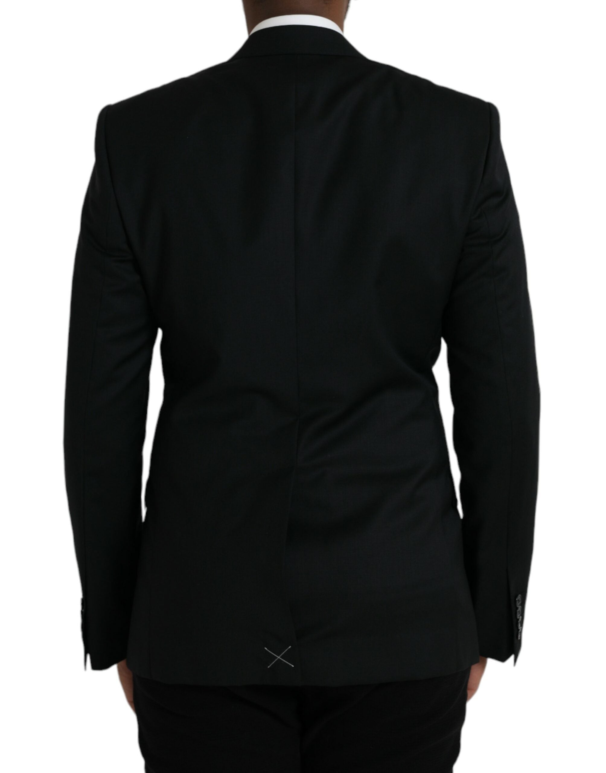 Dolce & Gabbana Black Wool MARTINI Σακάκι με μονό στήθος