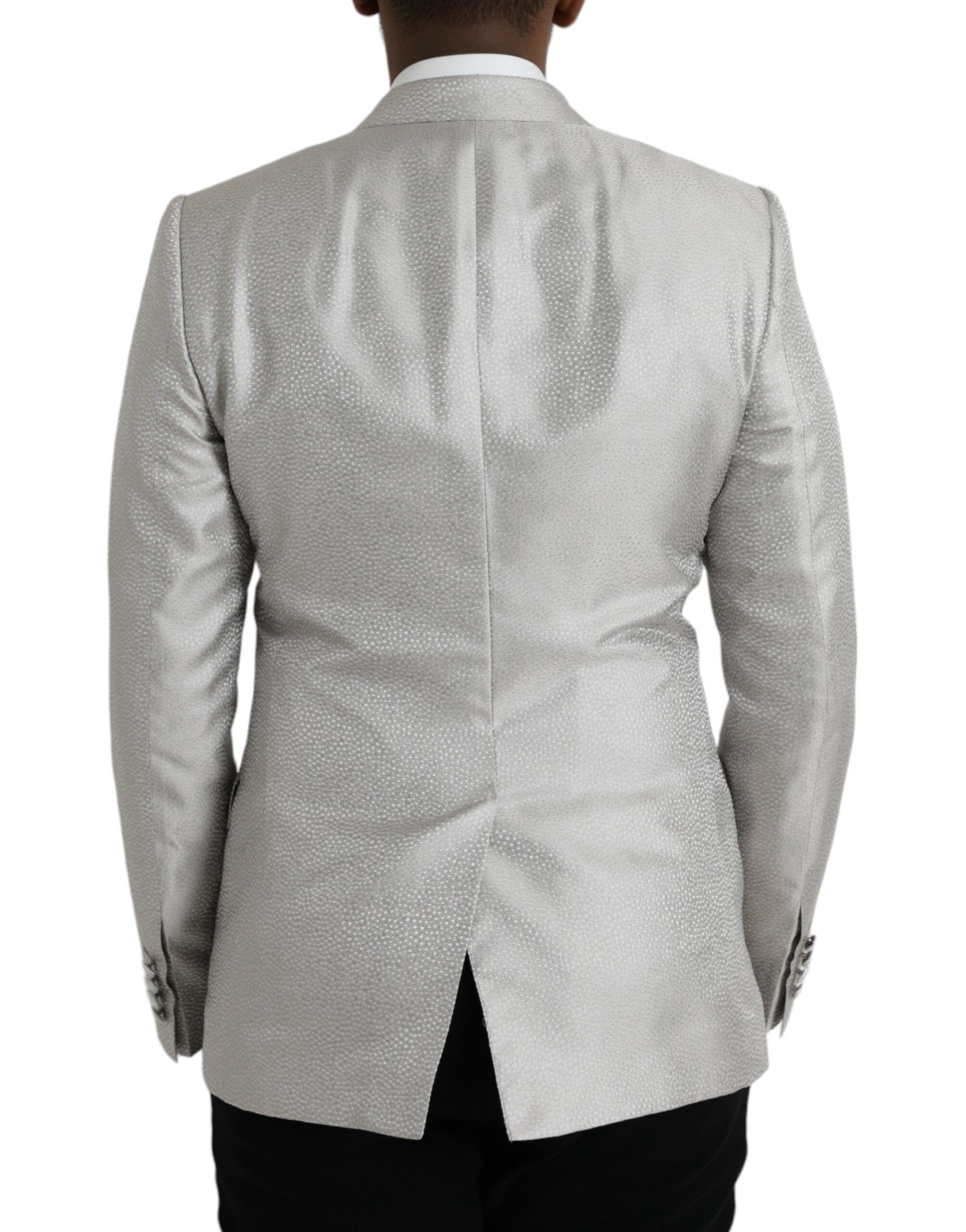 Μπλέιζερ με διπλό στήθος Dolce & Gabbana Off White MARTINI