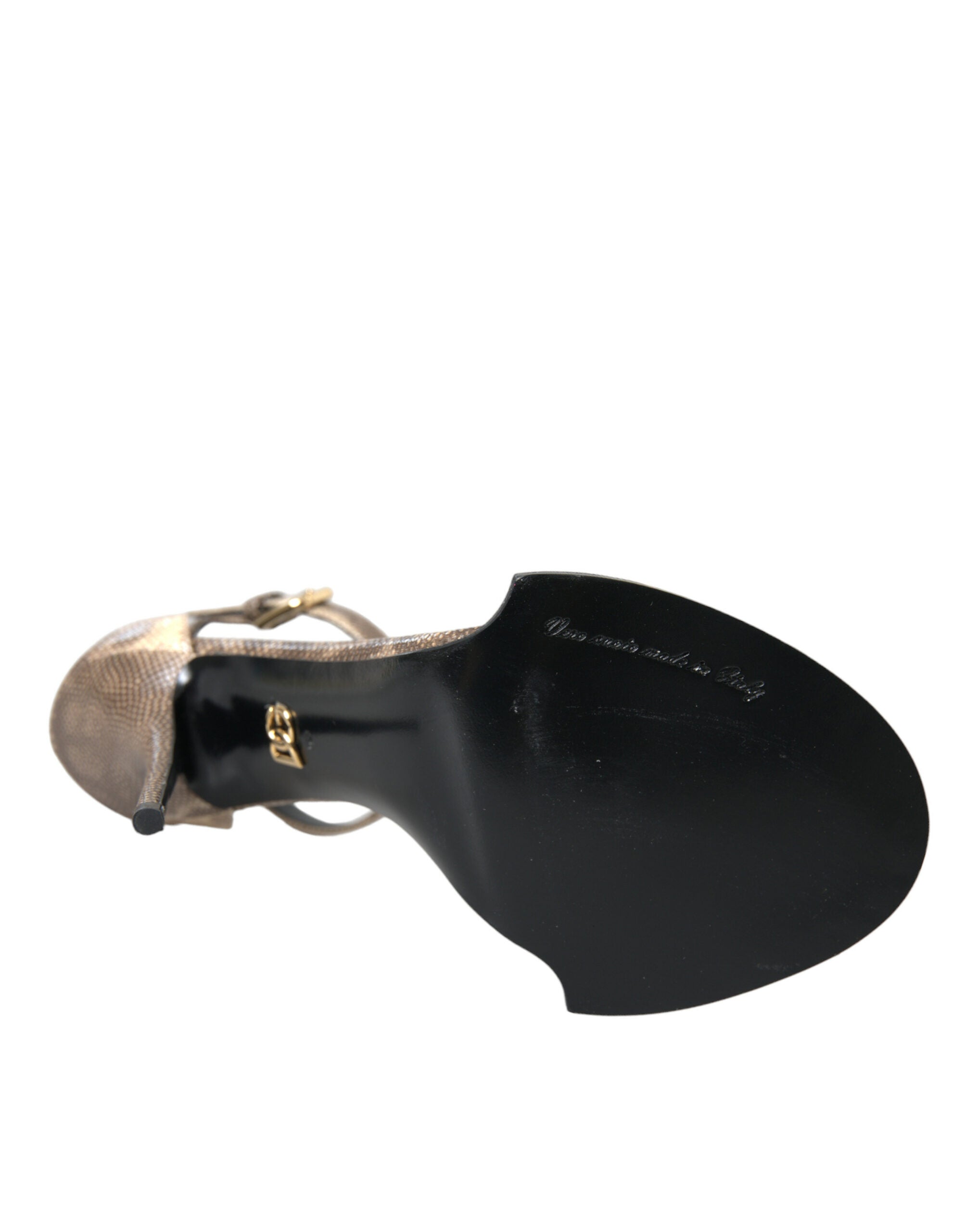 Παπούτσια Dolce & Gabbana Brown από εξωτικά δερμάτινα κρυστάλλινα παπούτσια