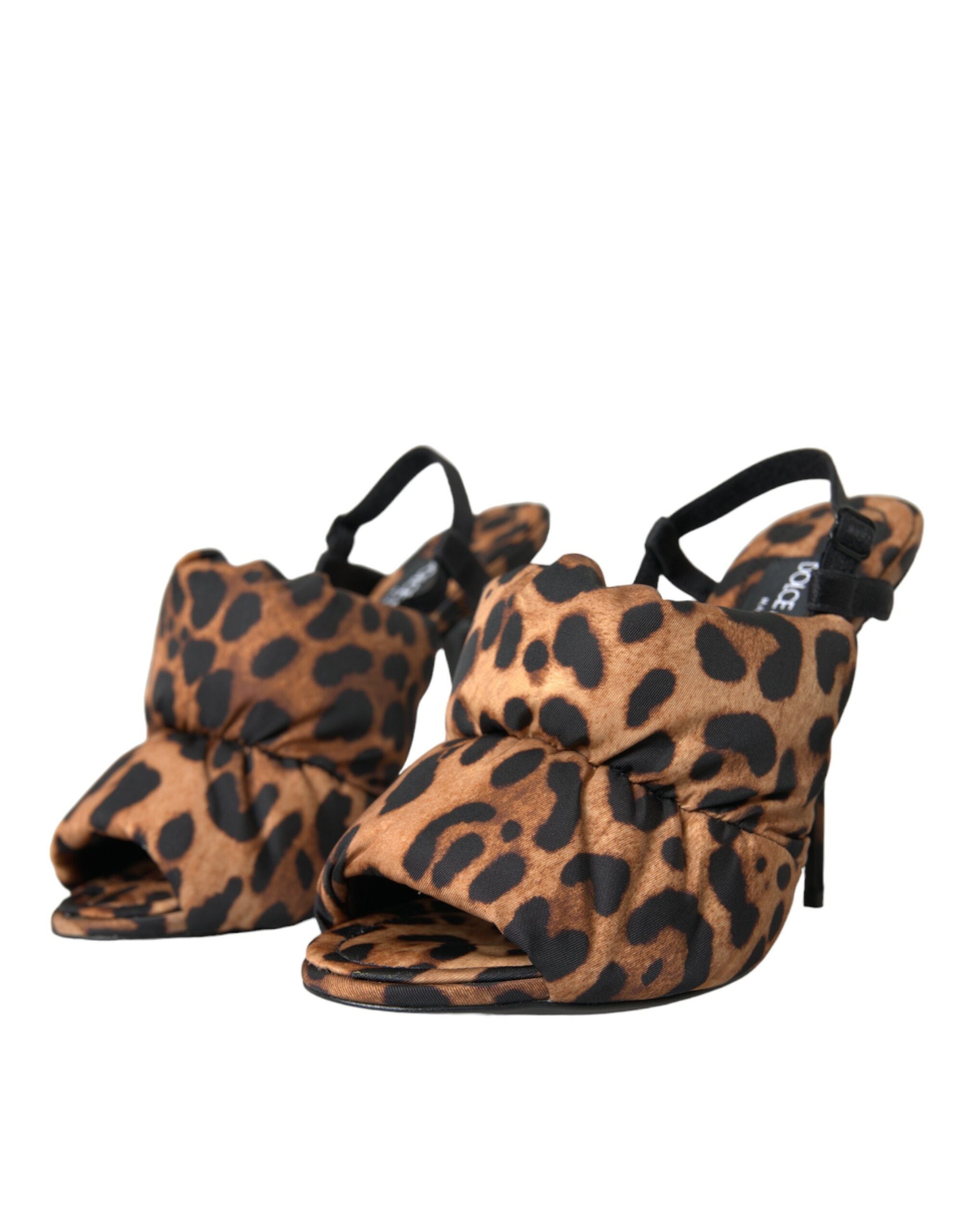 Dolce & Gabbana Brown Leopard Γόβες Σανδάλια Παπούτσια