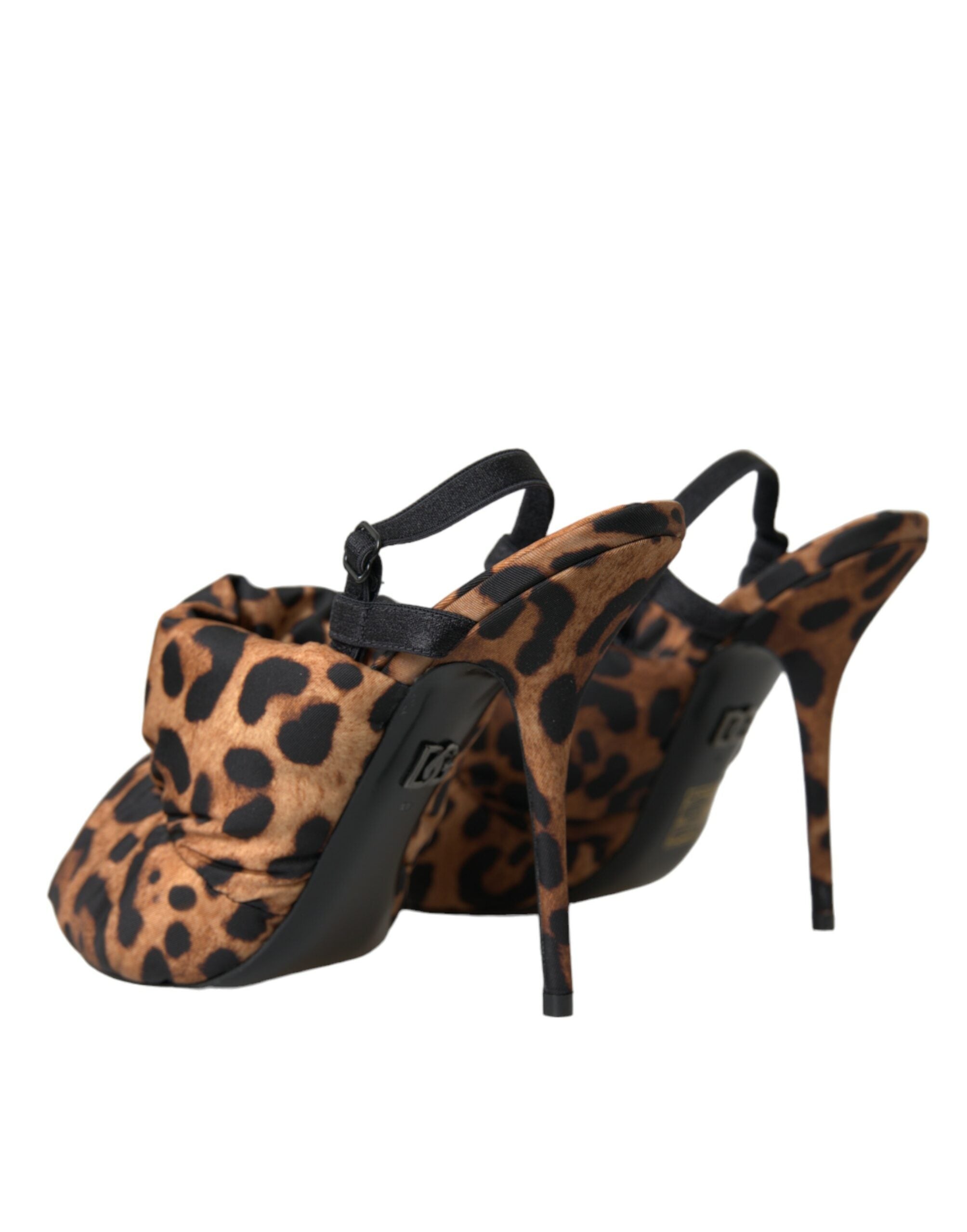 Dolce & Gabbana Brown Leopard Γόβες Σανδάλια Παπούτσια
