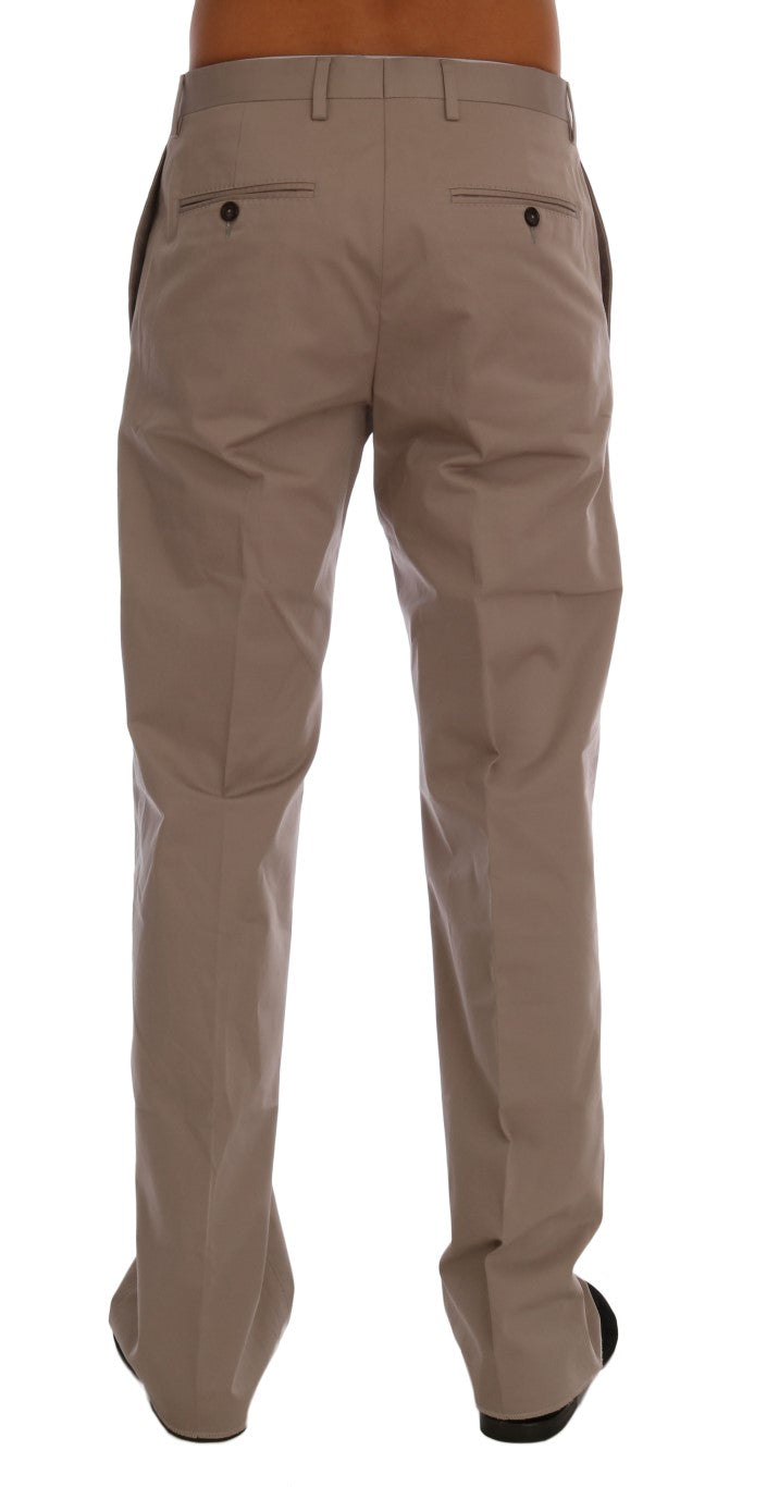 Dolce & Gabbana Chic Beige Chinos Casual Παντελόνι