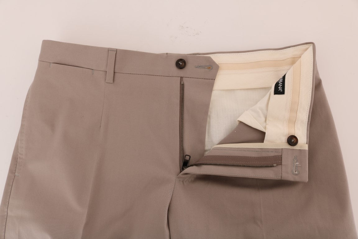 Dolce & Gabbana Chic Beige Chinos Casual Παντελόνι