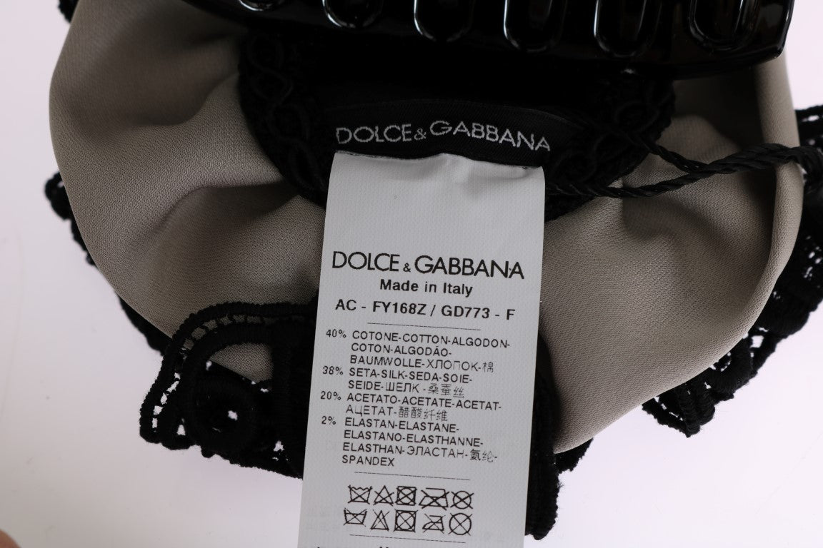 Dolce & Gabbana Κομψό φλοράλ δαντέλα για μαλλιά