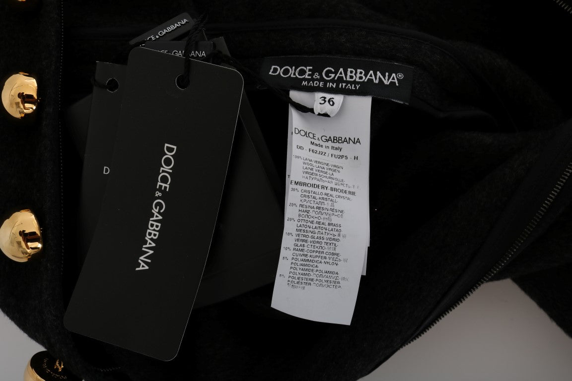 Μίντι φόρεμα Dolce & Gabbana μαγευτικό μάλλινο κρύσταλλο