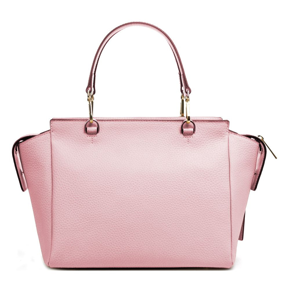 Τσάντα Baldinini Trend Chic Pink με υφή από δέρμα μοσχαριού
