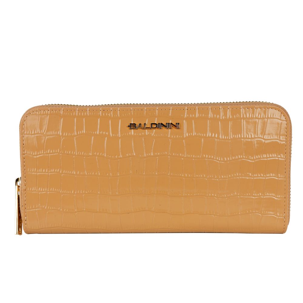 Δερμάτινο πορτοφόλι Baldinini Trend Elegant Croco Print