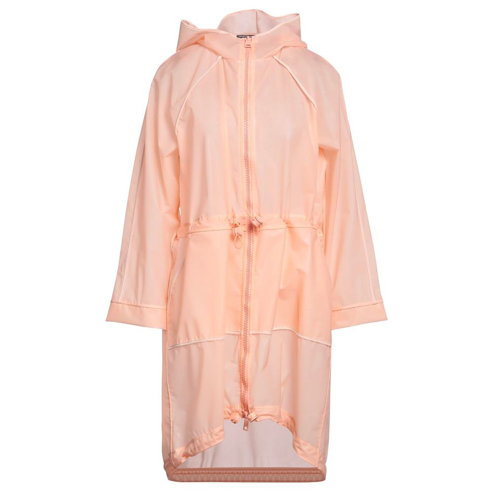 Μπουφάν Elisabetta Franchi Powder Pink Long Αδιάβροχο