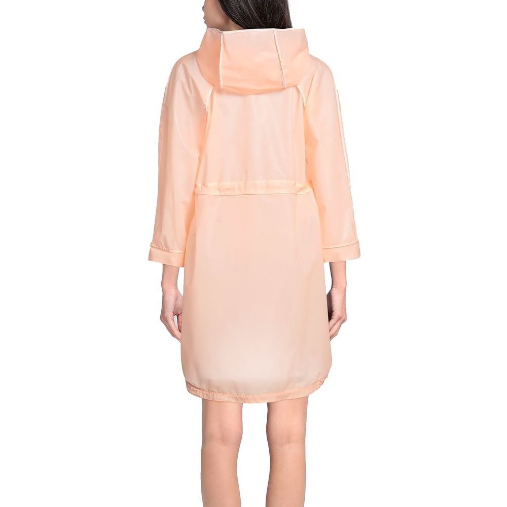 Μπουφάν Elisabetta Franchi Powder Pink Long Αδιάβροχο