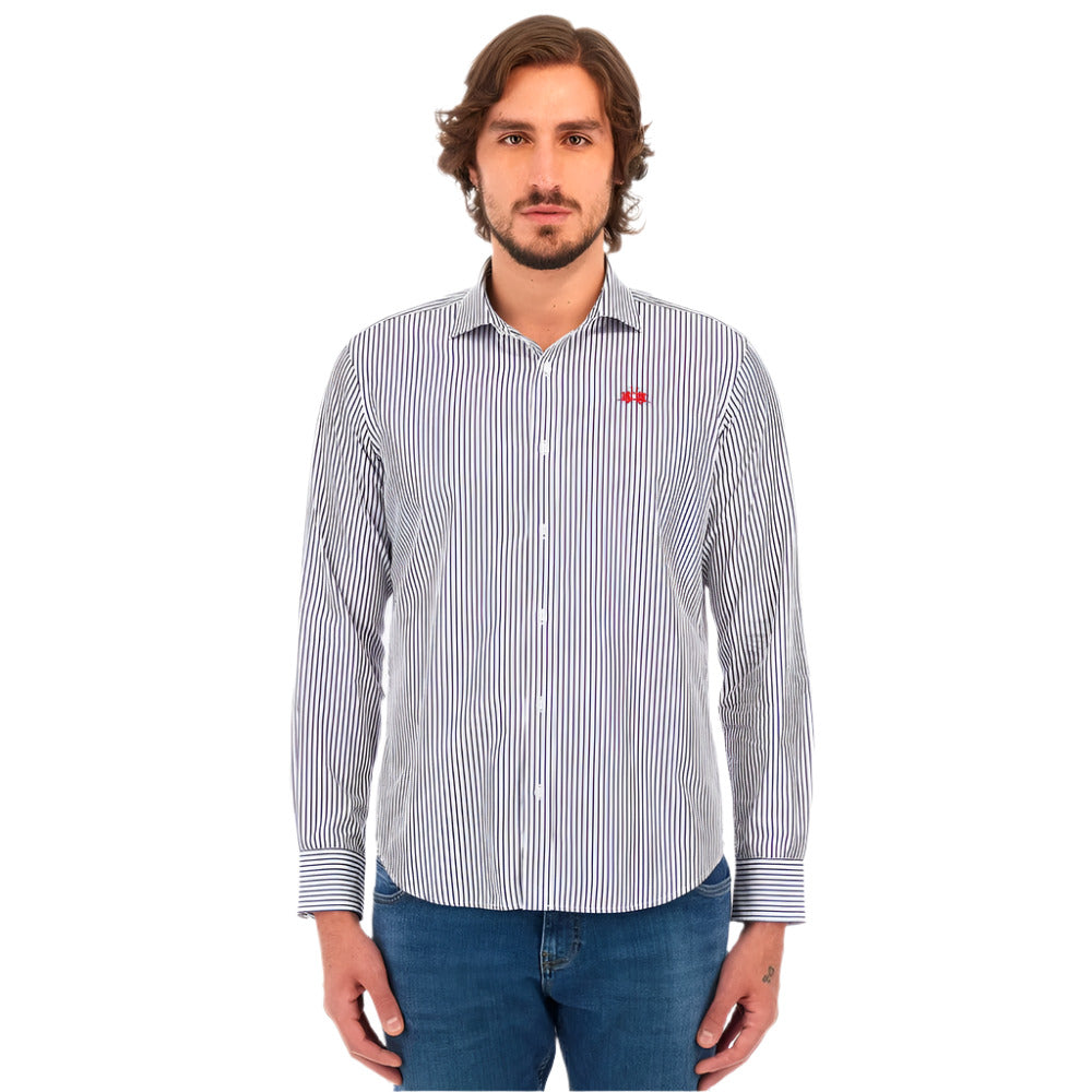 La Martina White Cotton Shirt