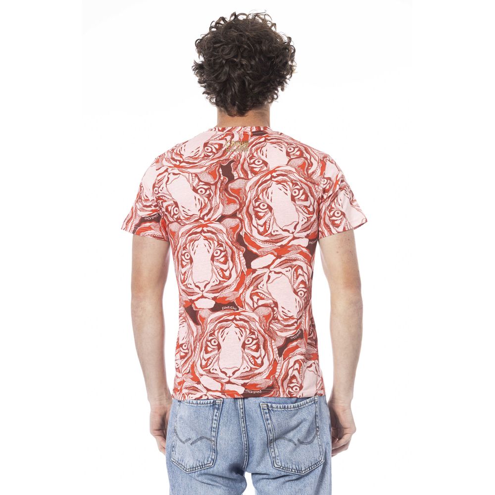 Ανδρικό μπλουζάκι Cavalli Class Red Cotton