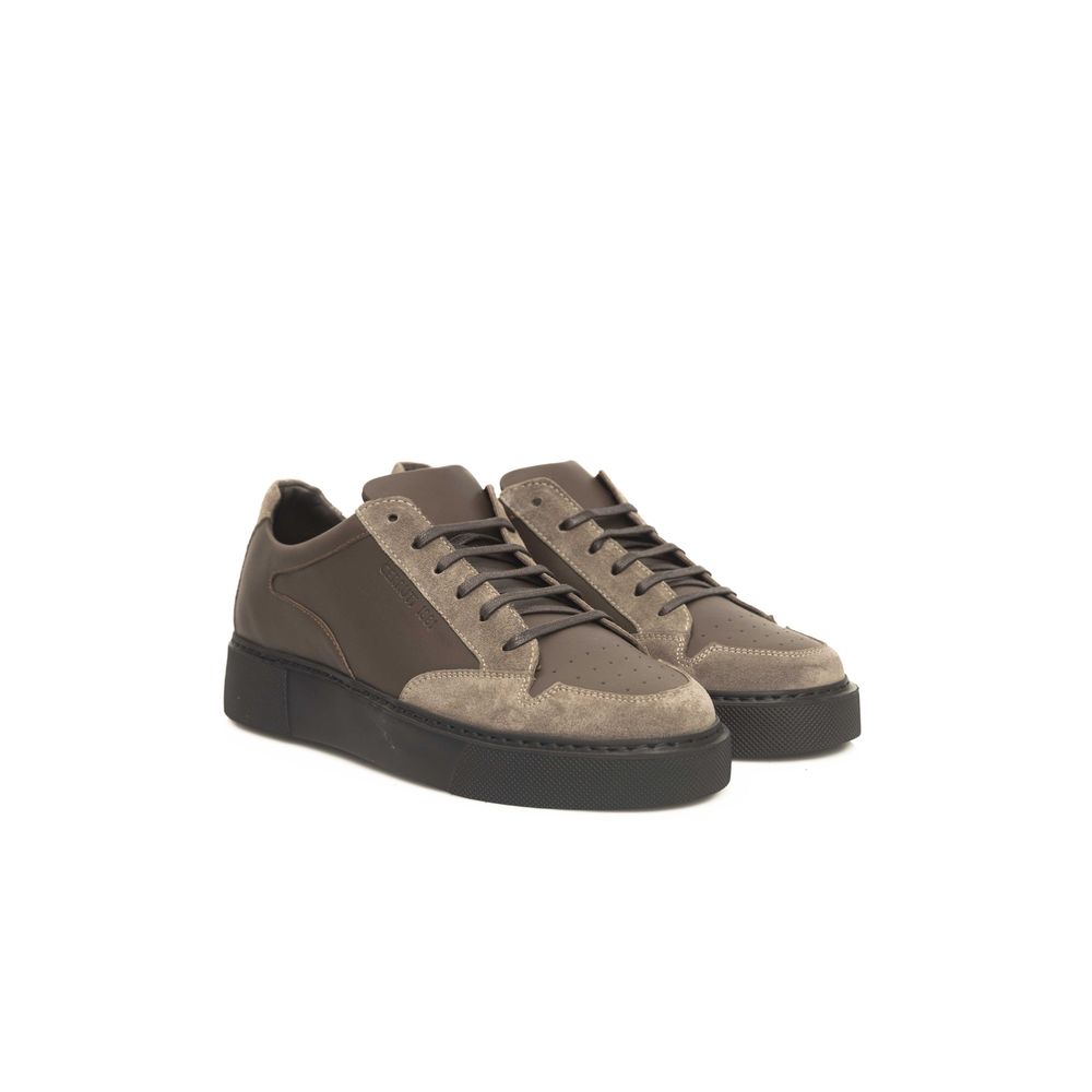 Ανδρικά αθλητικά παπούτσια Cerruti 1881 Beige Leather
