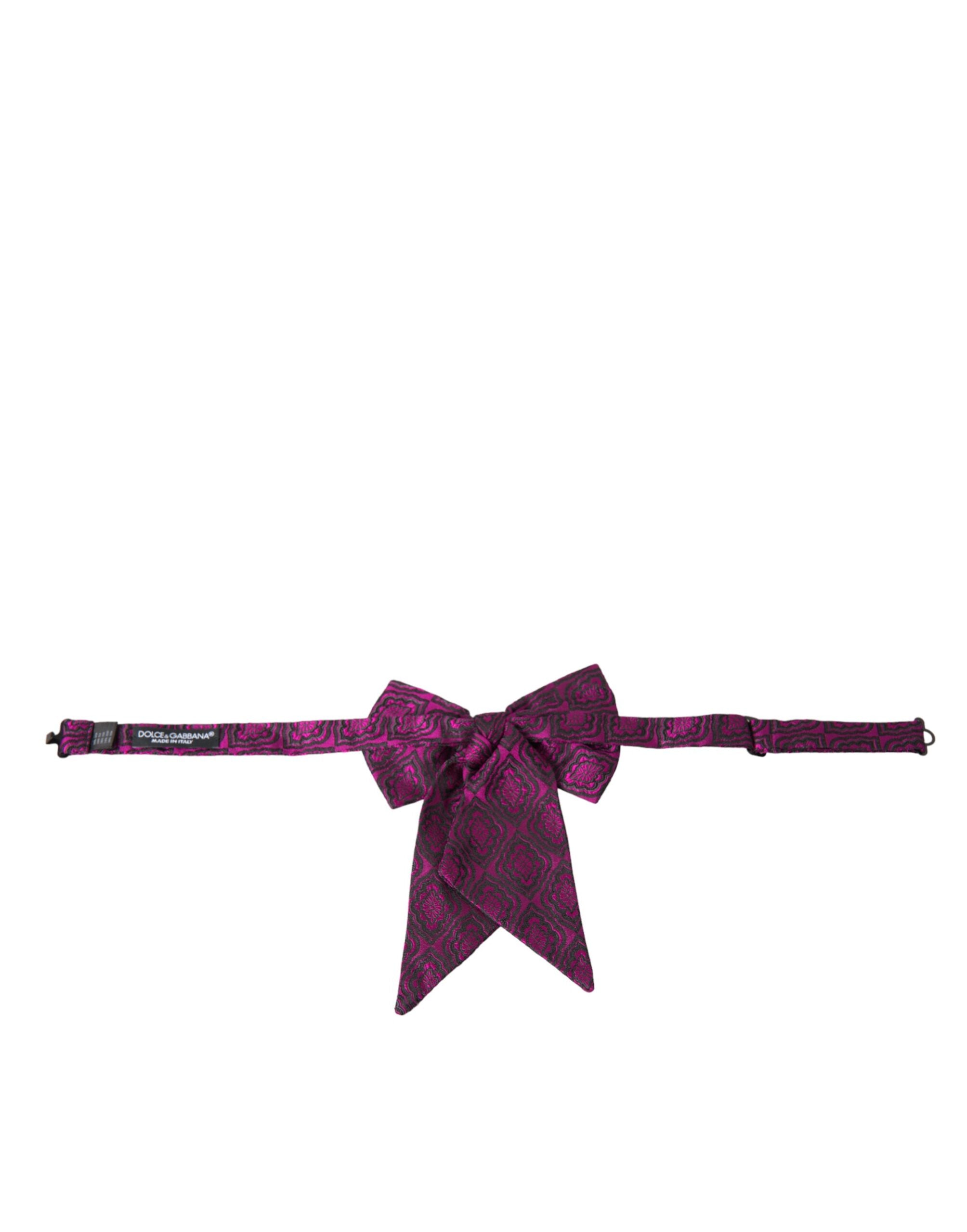 Ανδρικό παπιγιόν Dolce & Gabbana Purple Ribbon Μεταξωτό ρυθμιζόμενο λαιμό