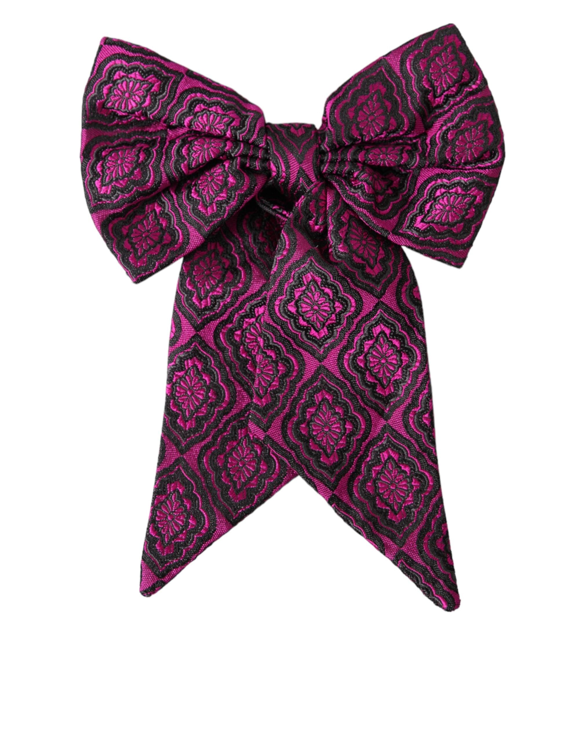 Ανδρικό παπιγιόν Dolce & Gabbana Purple Ribbon Μεταξωτό ρυθμιζόμενο λαιμό