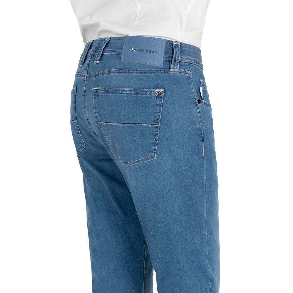 Βαμβακερό τζιν και παντελόνι Tramarossa Light Blue