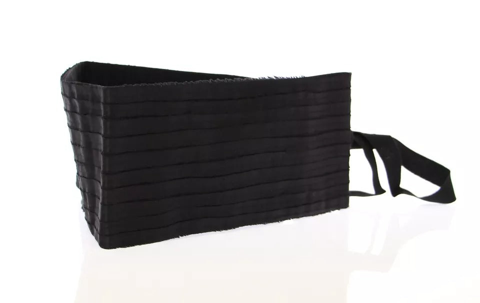 Dolce & Gabbana Black Silk Γυναικείο Cummerbund στη μέση