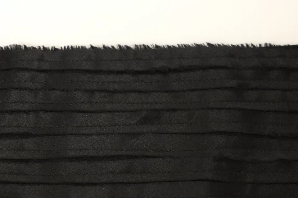 Dolce & Gabbana Black Silk Γυναικείο Cummerbund στη μέση