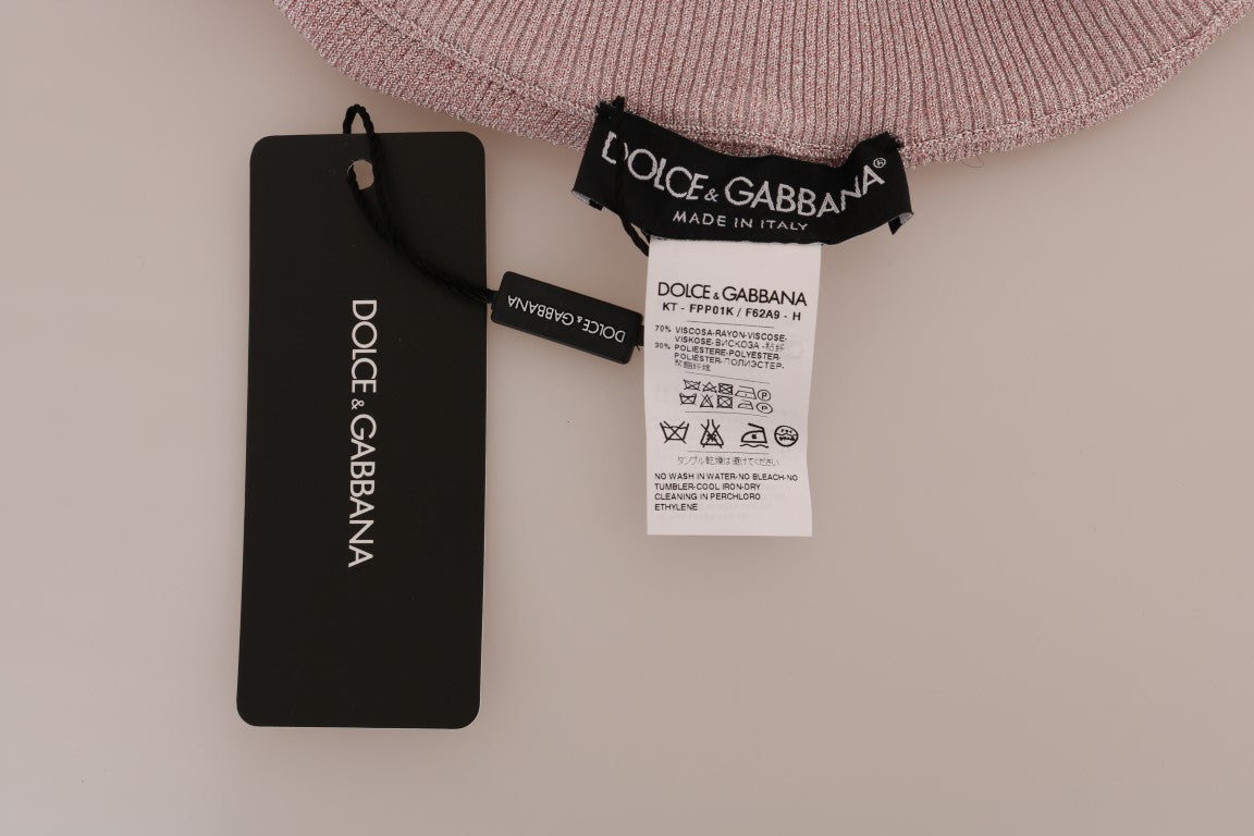 Κομψό ροζ παντελόνι Dolce & Gabbana στη μέση