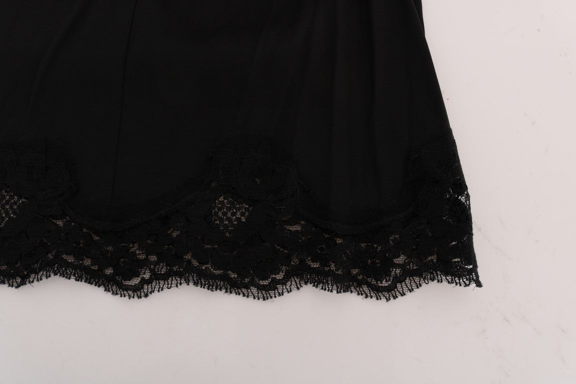 Μίνι φούστα Dolce & Gabbana Κομψή φλοράλ δαντέλα σε γραμμή Α