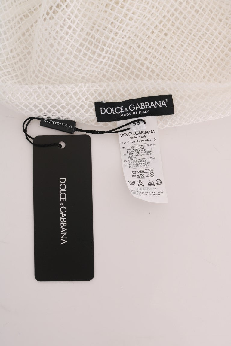 Dolce & Gabbana Αμάνικο διαφανές δίχτυ Tank Top