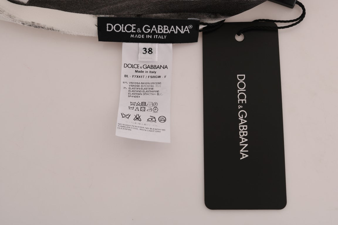 Κομψή ριγέ Stretch μπλούζα Dolce & Gabbana