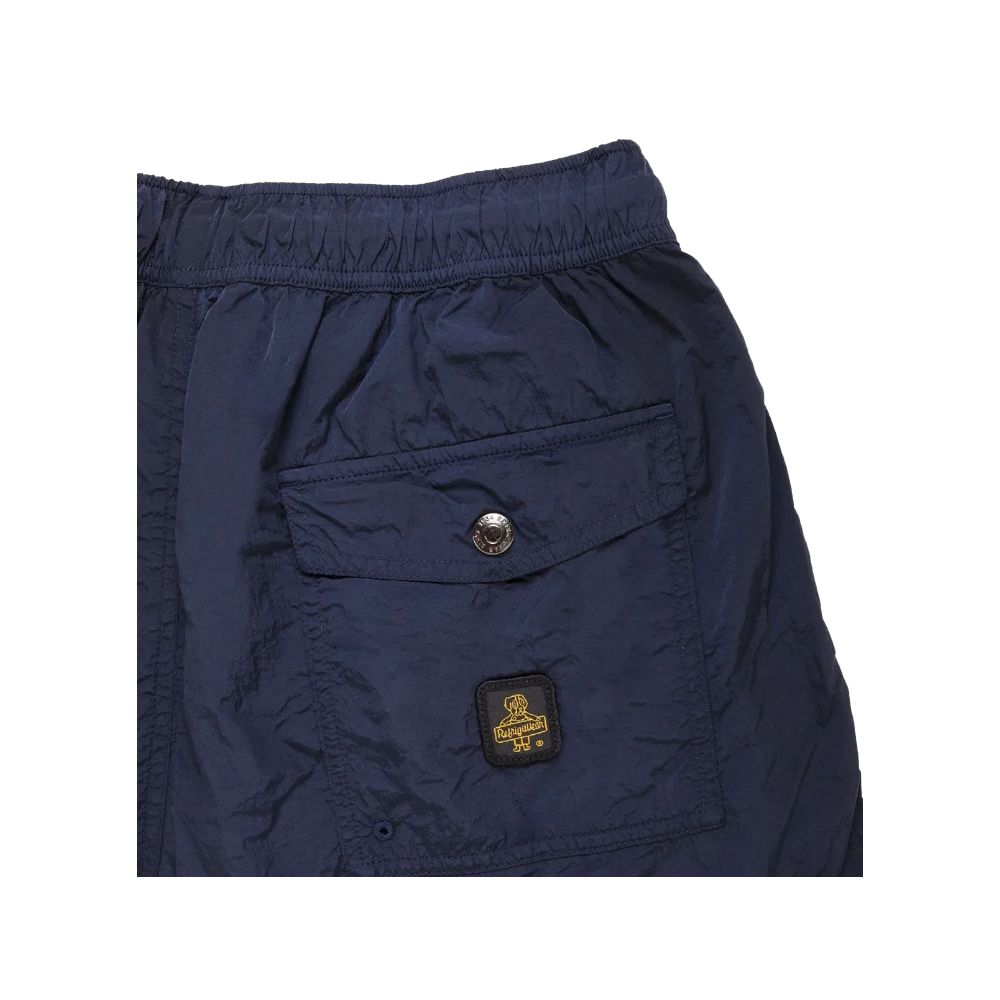 Refrigiwear Blue Nylon Men Swim Trunk