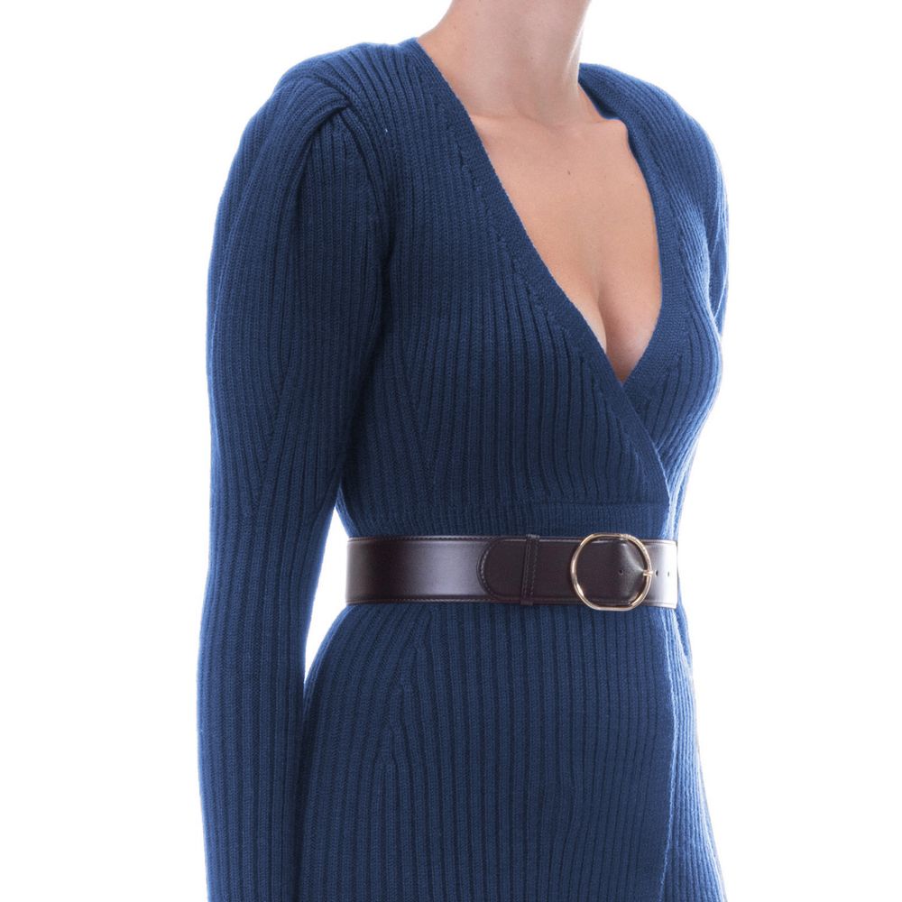 Γυναικείο φόρεμα Elisabetta Franchi Blue Wool