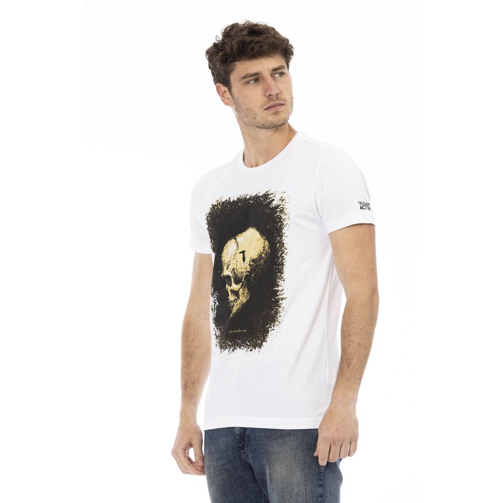 Ανδρικό μπλουζάκι Trussardi Action White Cotton