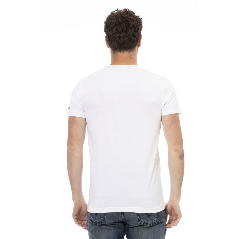 Ανδρικό μπλουζάκι Trussardi Action White Cotton