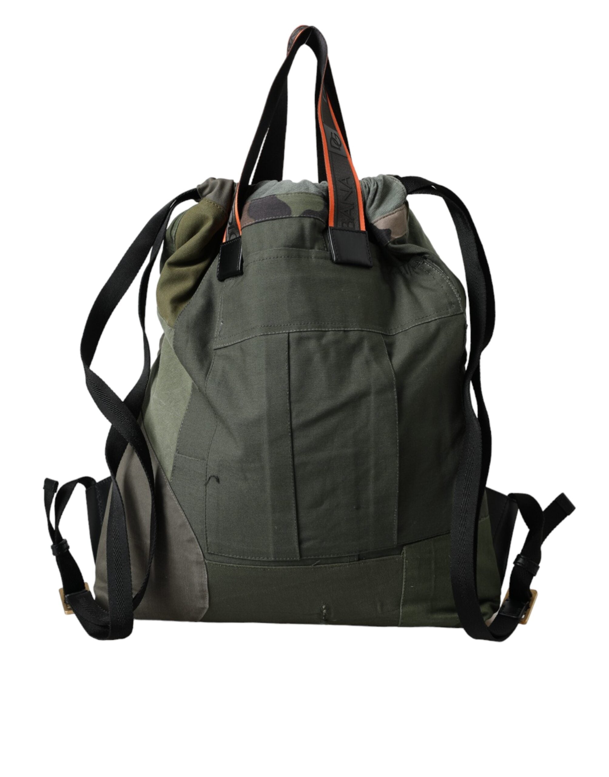 Τσάντα πλάτης με σακίδιο πλάτης Dolce & Gabbana Military Green Patchwork