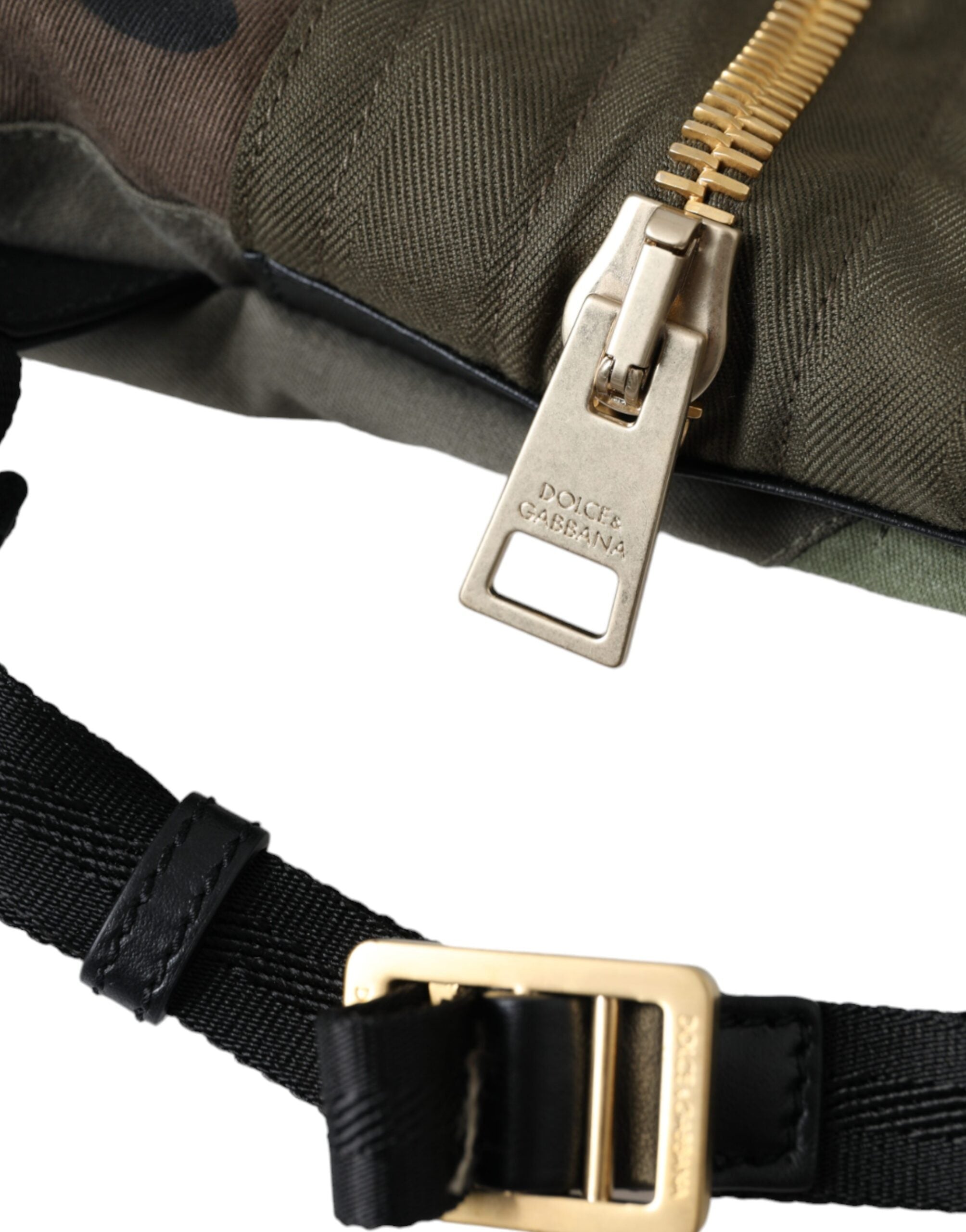 Τσάντα πλάτης με σακίδιο πλάτης Dolce & Gabbana Military Green Patchwork