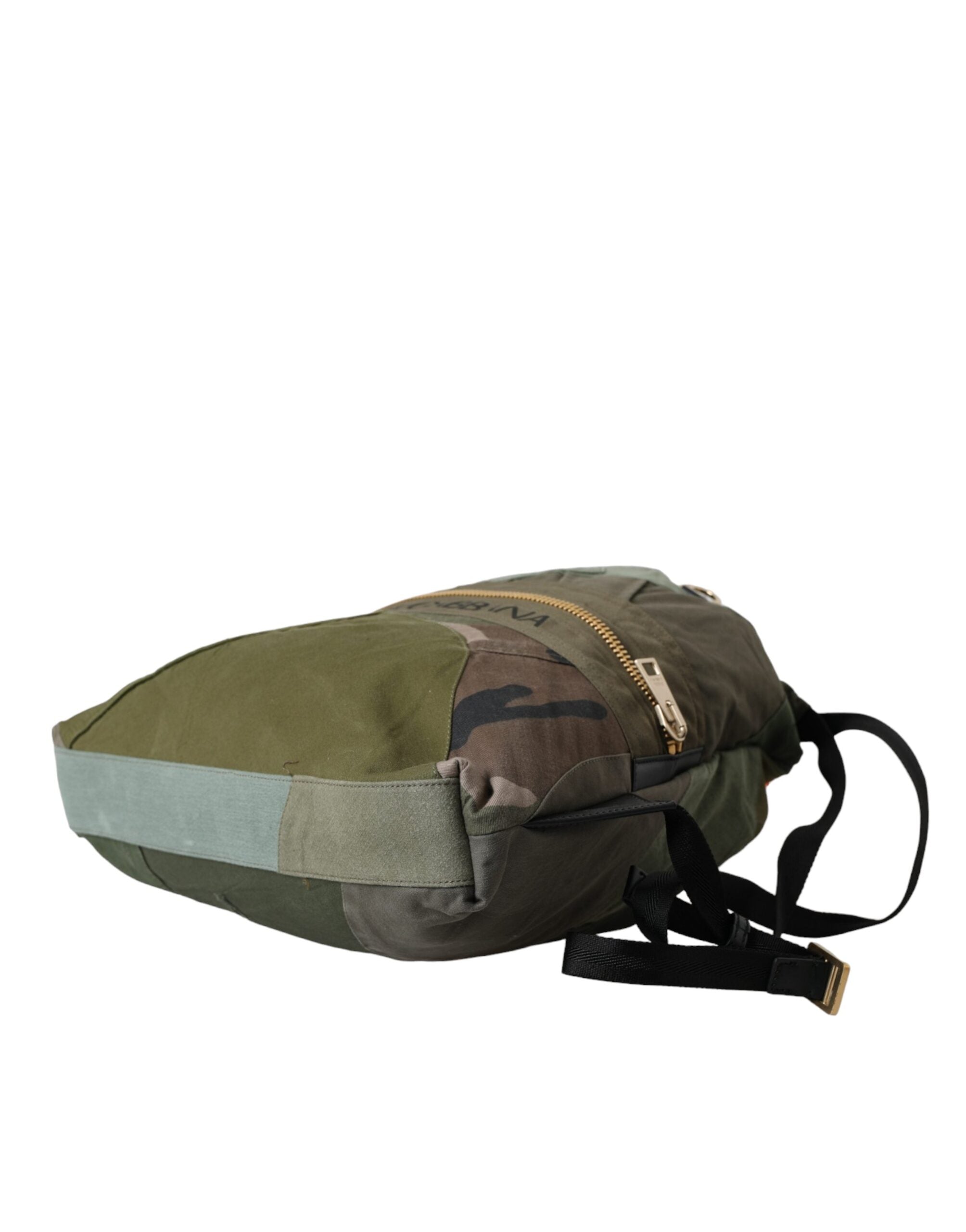 Τσάντα πλάτης με σακίδιο πλάτης Dolce & Gabbana Military Green Patchwork