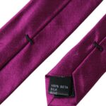 Ανδρική γραβάτα Dolce & Gabbana Purple Solid Satin Silk Ρυθμιζόμενη Ανδρική Γραβάτα
